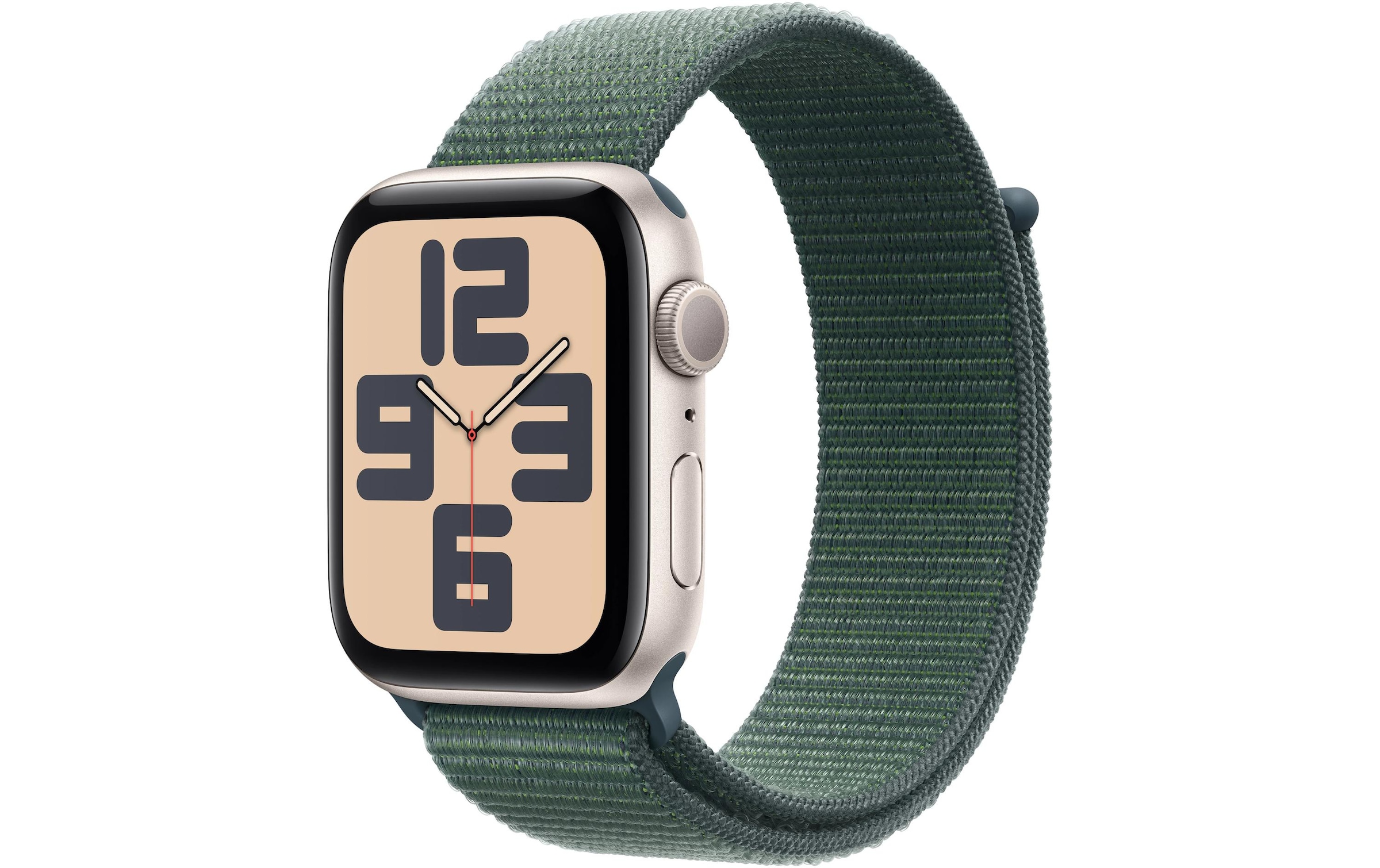 Apple Watch SE (2024), 44 mm, GPS, Sport Loop, Polarstern