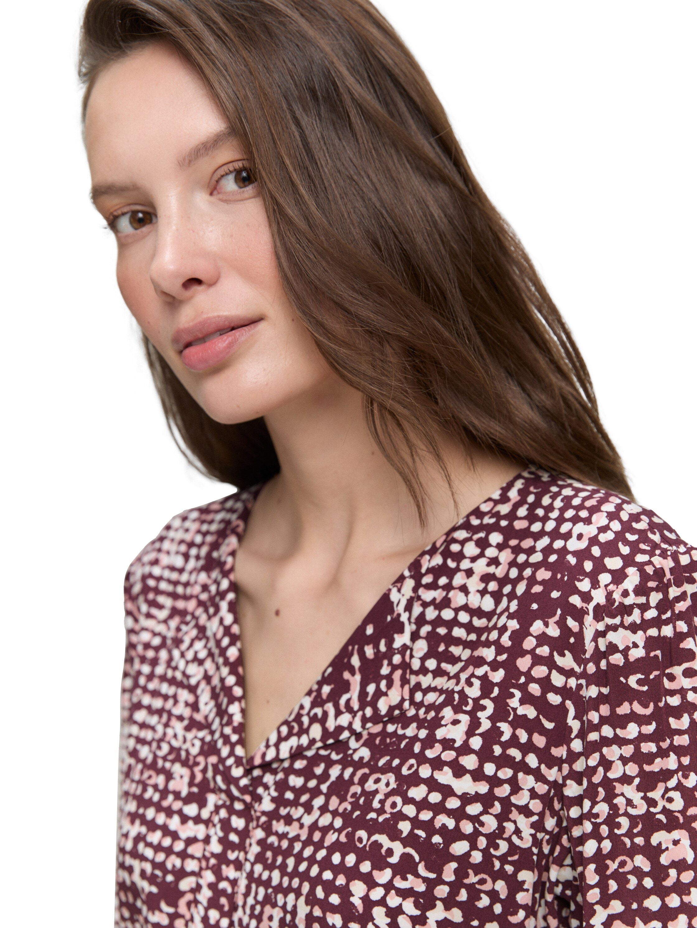TOM TAILOR Shirtbluse, mit All-Over Print
