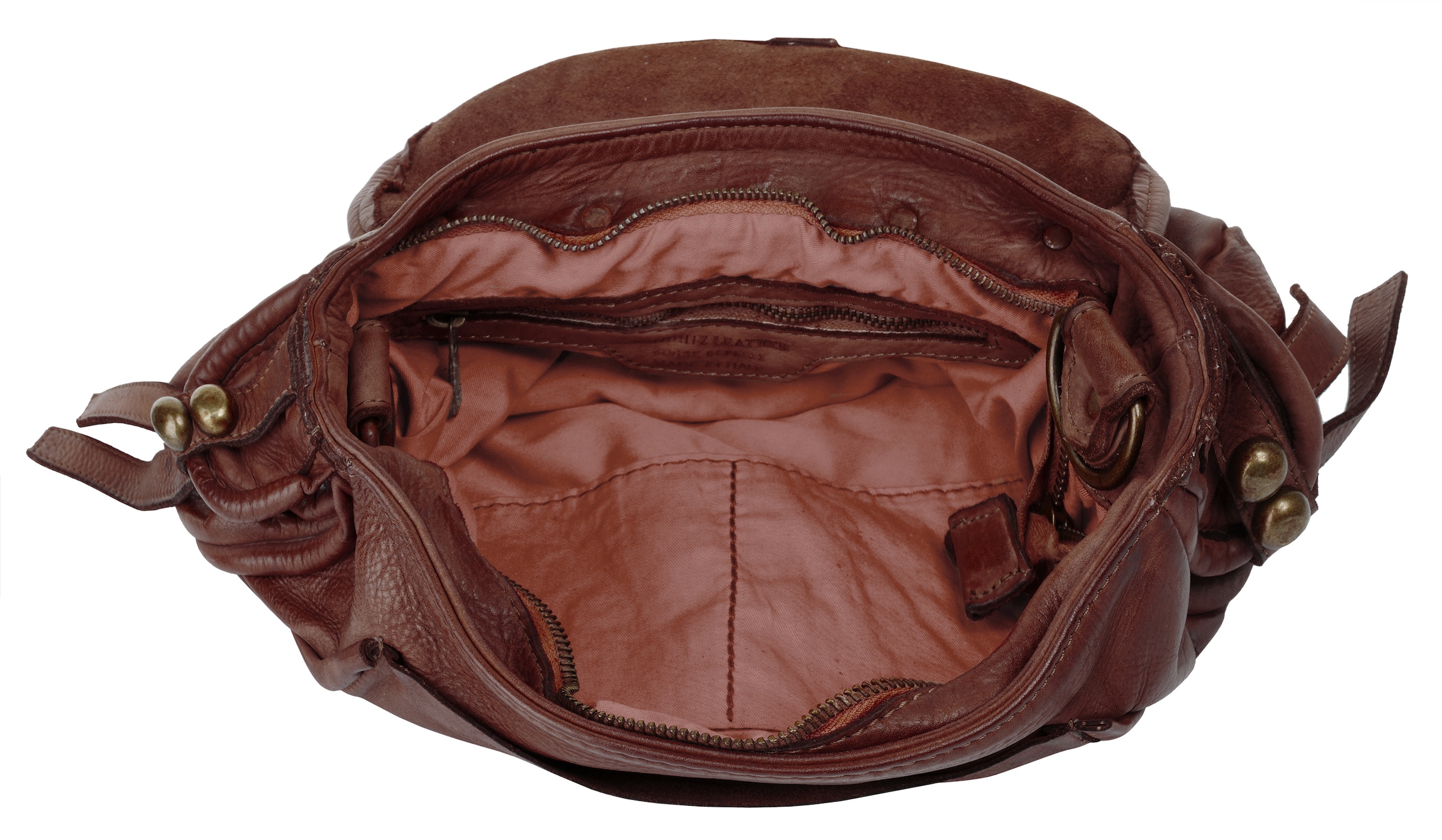 Samantha Look Umhängetasche echt Leder, Made in Italy