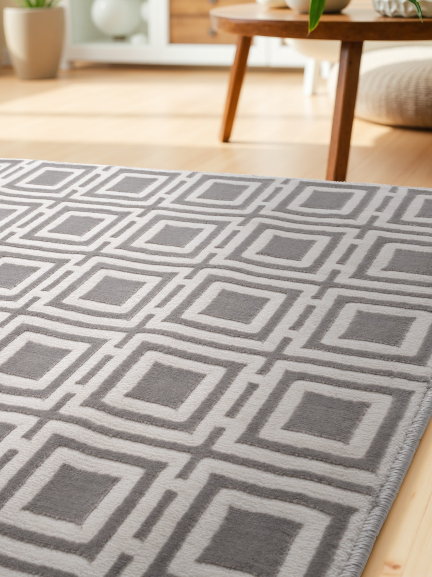 ELLE DECORATION Tapis design »Howlite« Rectangulaire 9 mm Höhe Wohnzimmer, Schlafzimmer, Läufer, Hoch-Tief Effekt, Flur, Glanz