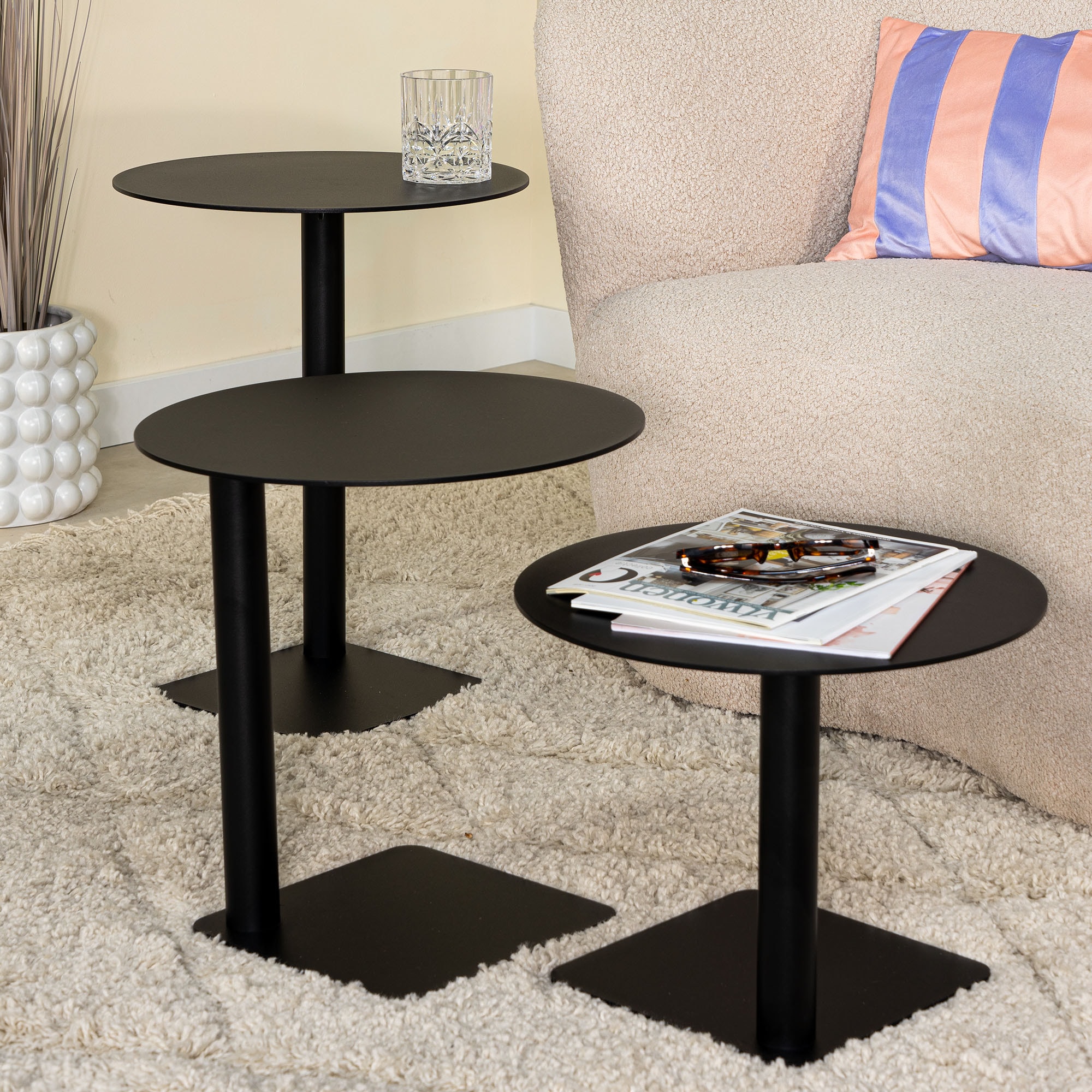Spinder Design Table d'appoint »SUNNY 40« table d'appoint en acier
