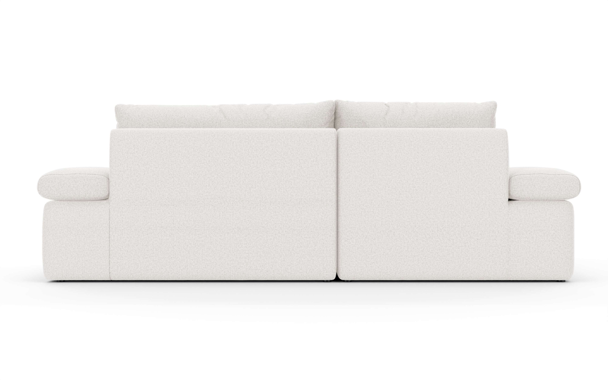 Home affaire Ecksofa »ALVERIE mit Recamiere, moderne Steppung, Masse: B/T/H 274/203/106 cm«, L-Form mit Wellenunterfederung, mit 4 Rückenkissen, pflegeleicht Stoff
