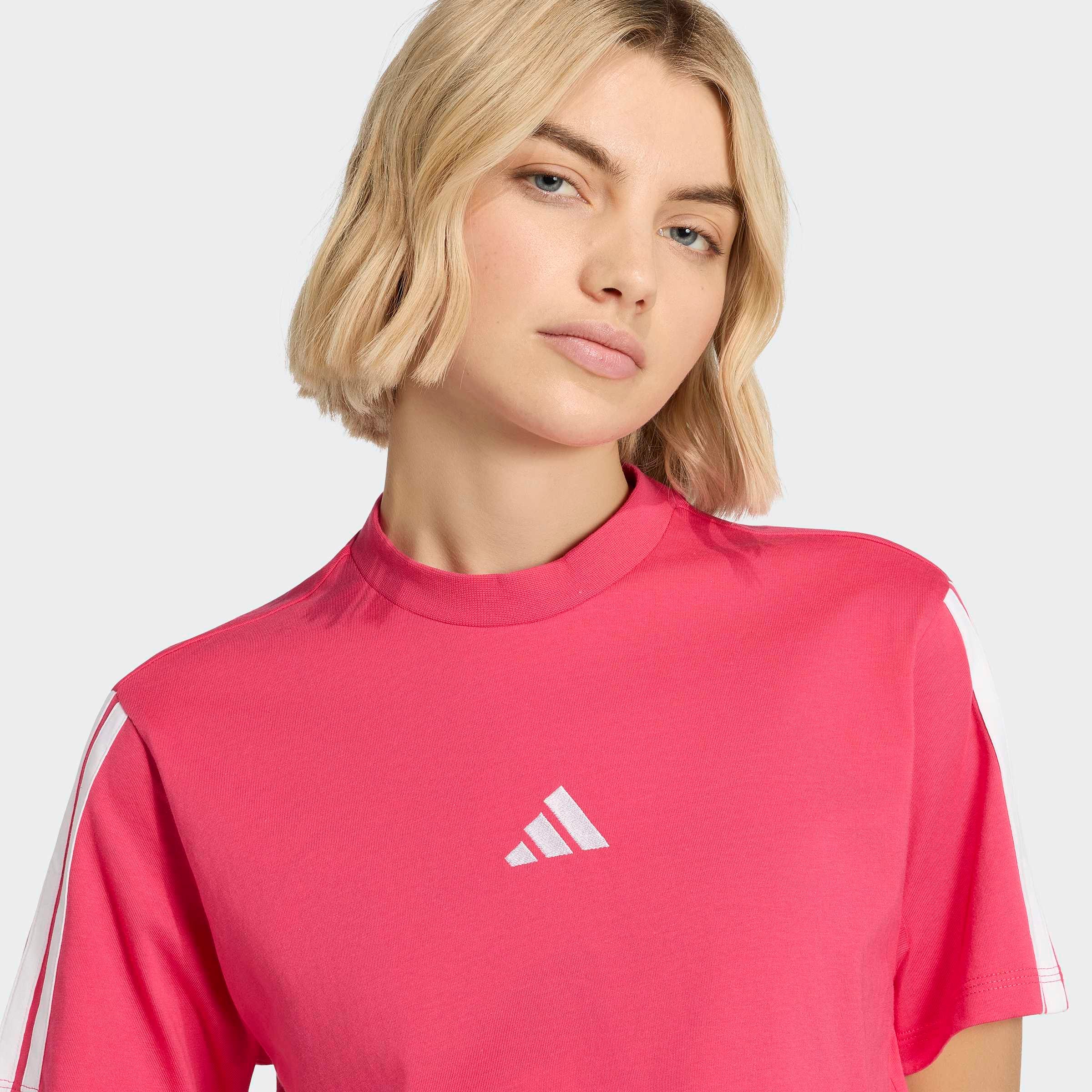 adidas Sportswear T-shirt »W 3S SJ T B« classiques 3 bandes sur les manches, sans fermeture
