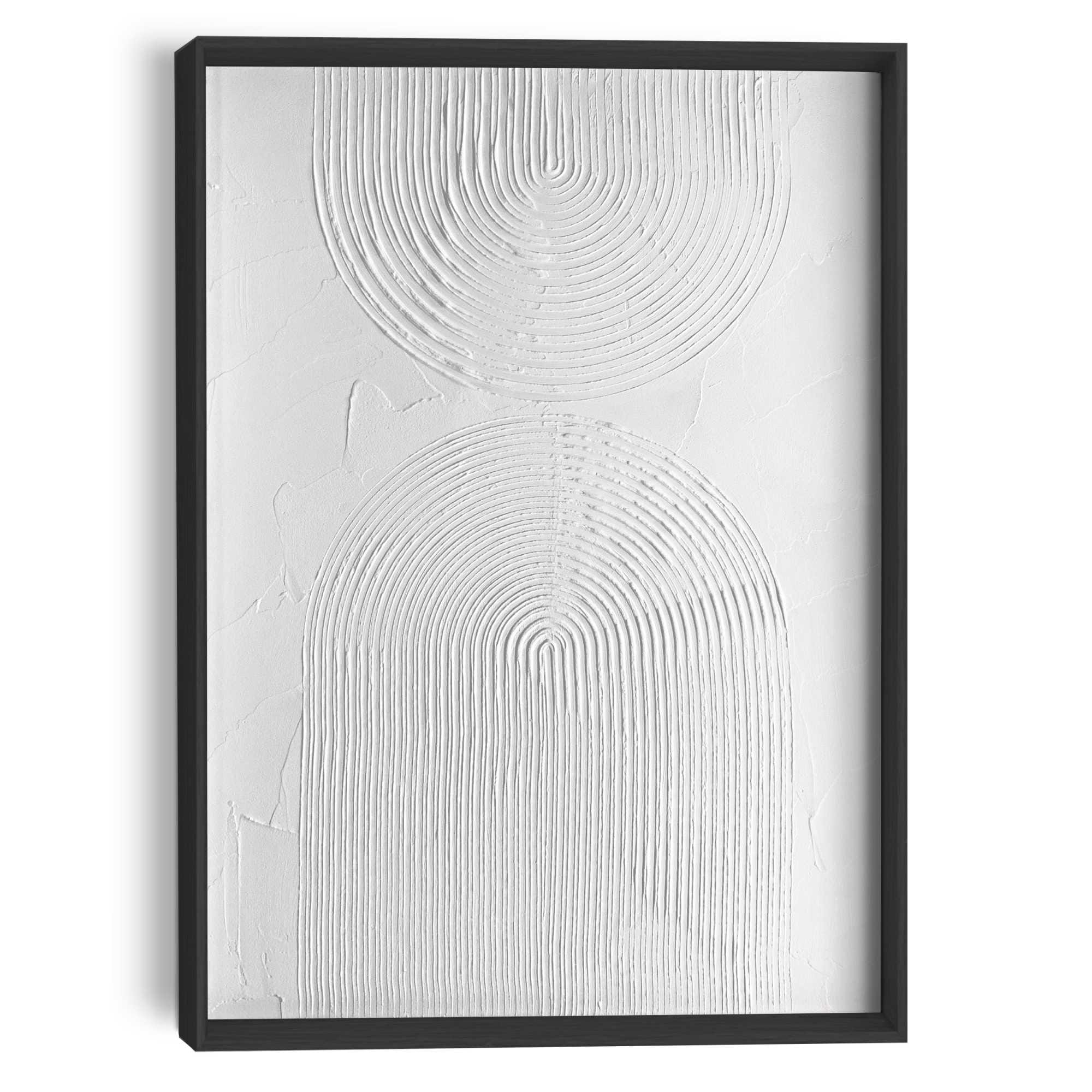 Image of Reinders Wandbild "Reliefbögen" Wohnzimmer - Schwarz-Weiss - MDF - Abstrakt - 30x40 cm