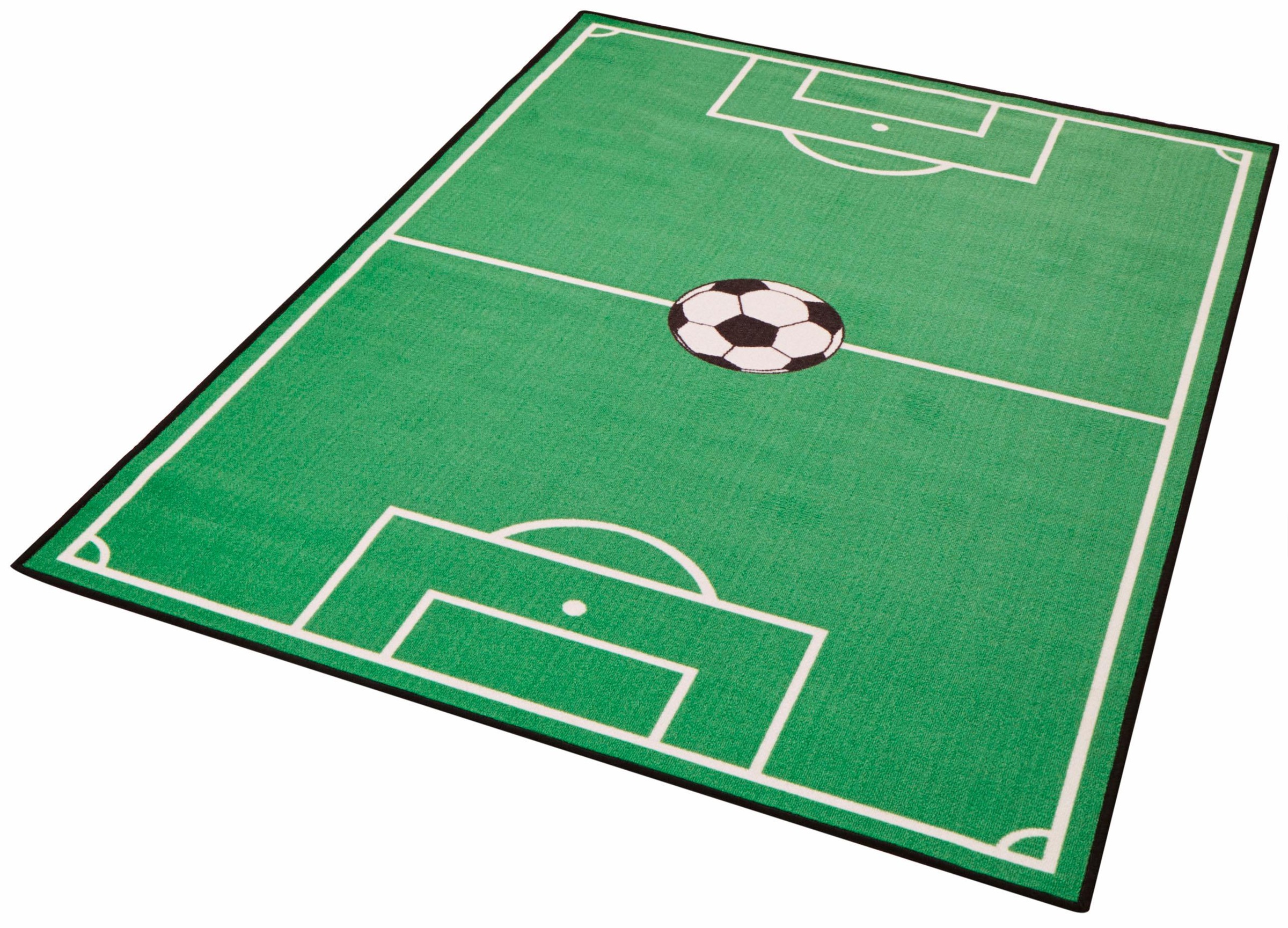 Image of Zala Living Kinderteppich »Fussballfeld 1«, rechteckig, 8 mm Höhe, Ball, Kurzflor, Fussball Spielunterlage, Kinderzimmer, Strapazierfähig, Pflegeleicht, Robust bei Ackermann Versand Schweiz