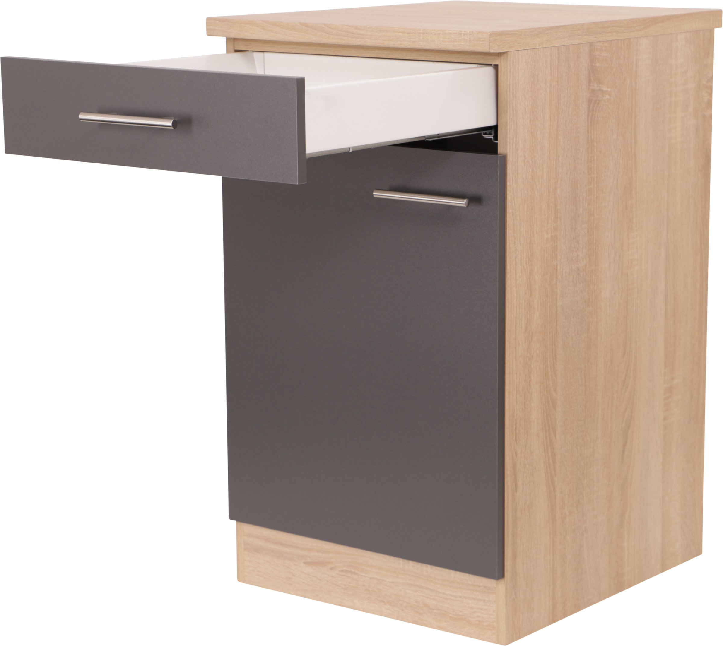 RESPEKTA Armoire basse »Merle« Breite 50 cm, Soft-Close, Griffe aus Metall, 85 cm Arbeitshöhe