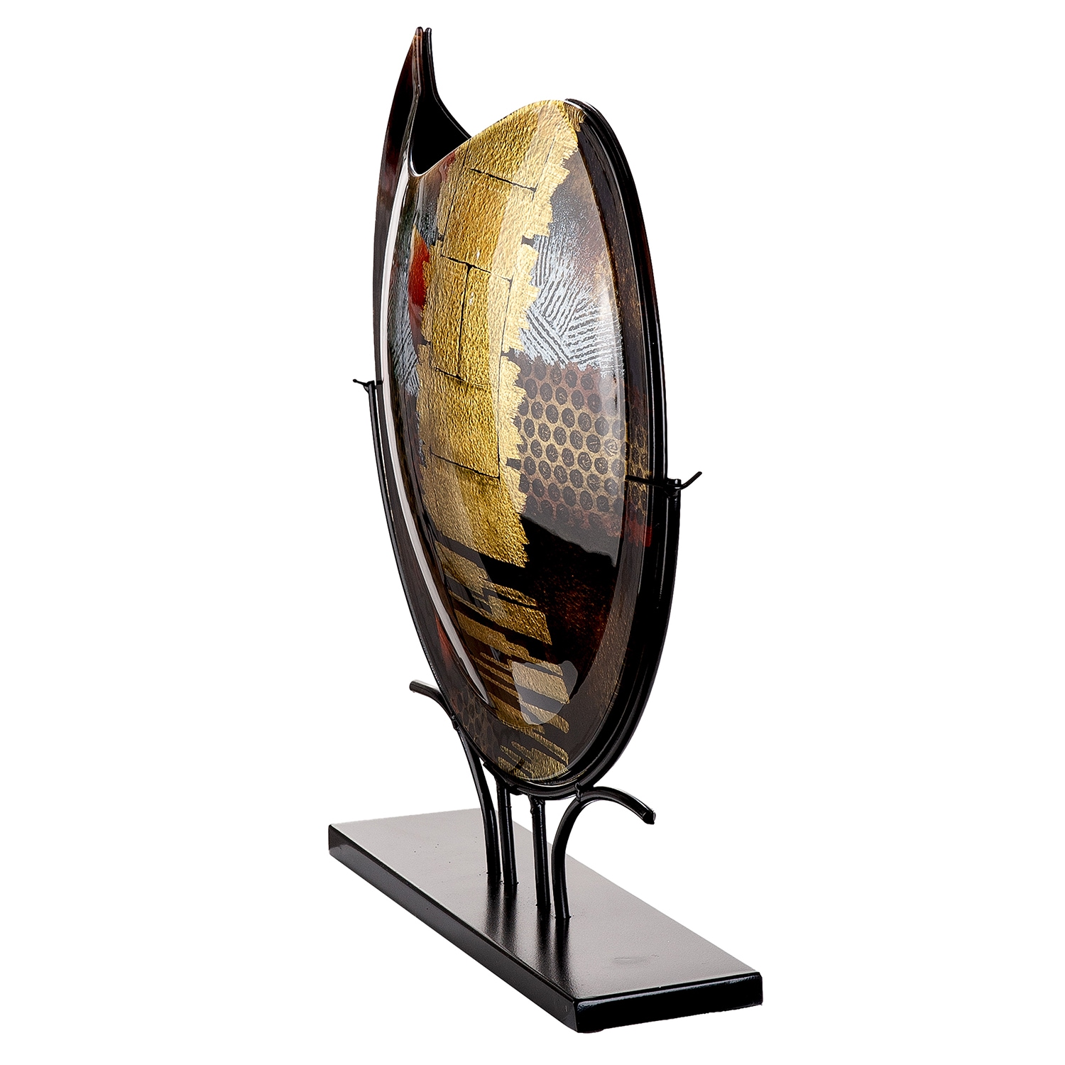 GILDE Bodenvase »Dixion« Innenwände sind handbemalt; Nicht wasserdicht, Höhe: 51cm