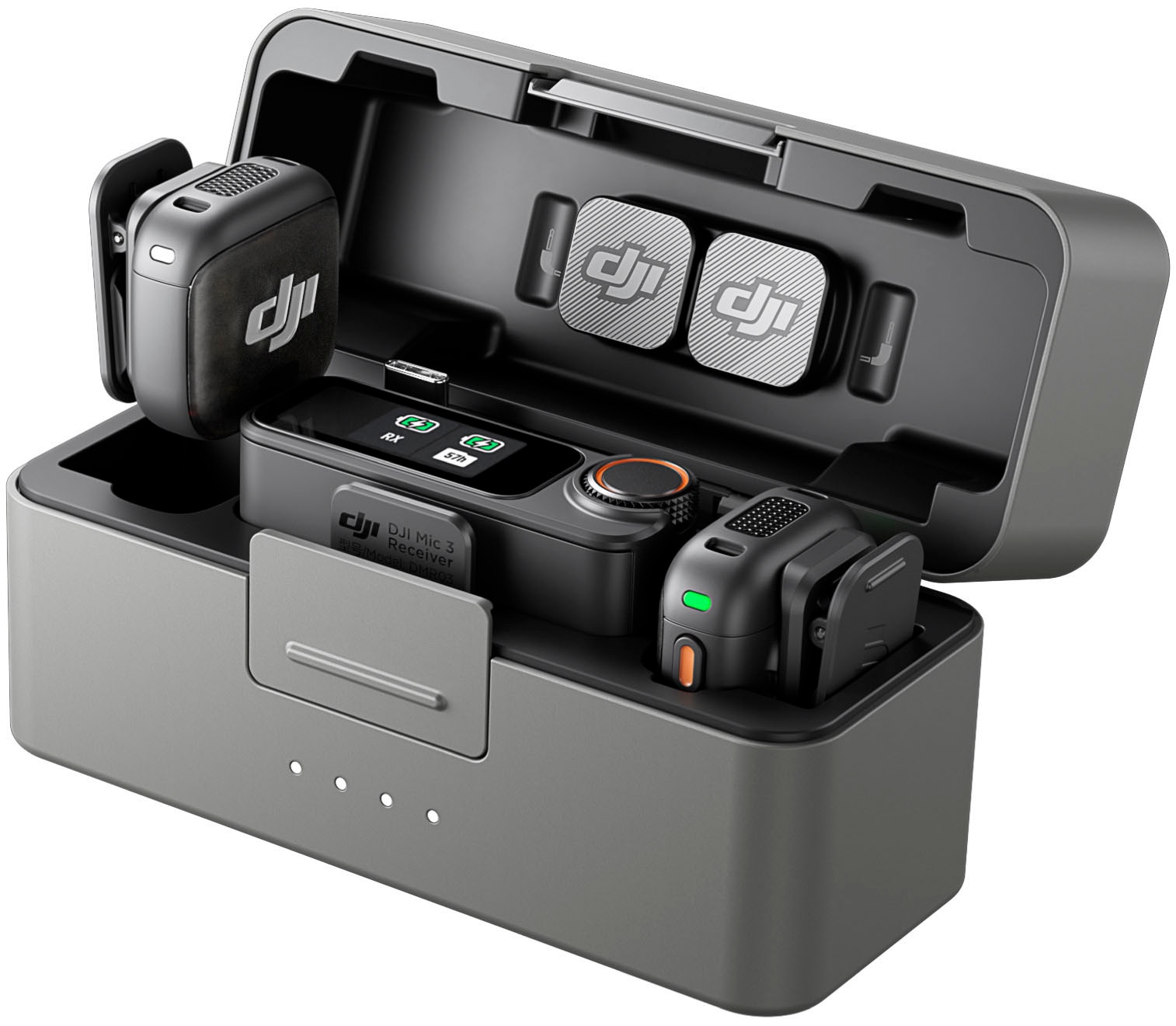 Image of DJI Mikrofon "Mic 3 (2 Sender + 1 Empfänger + Ladeschale)"