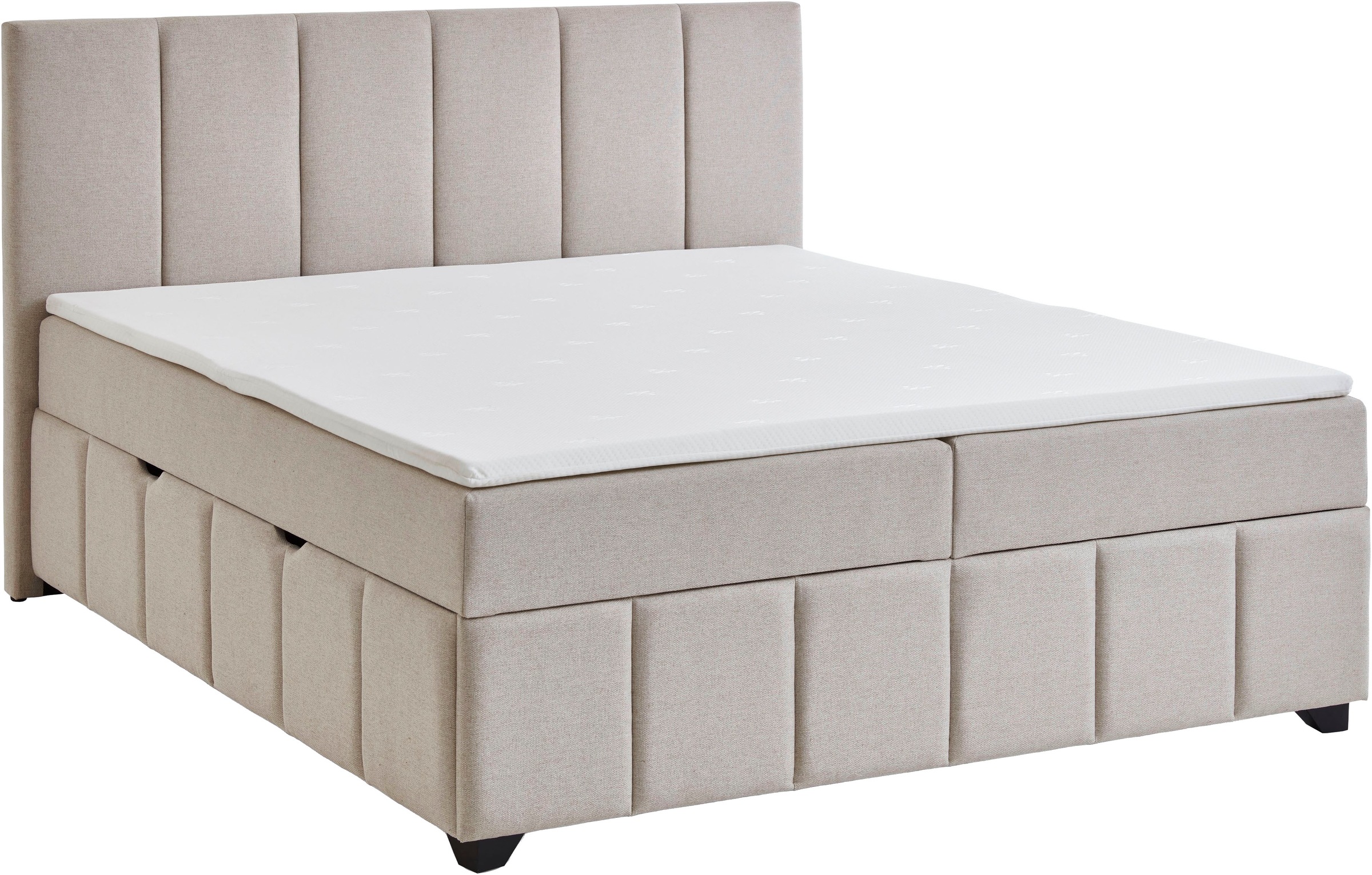 INOSIGN Boxbett »Bellah inkl. Bettkasten, erhältlich in der Breite 180x200cm«, inkl. PU-Schaum-Topper