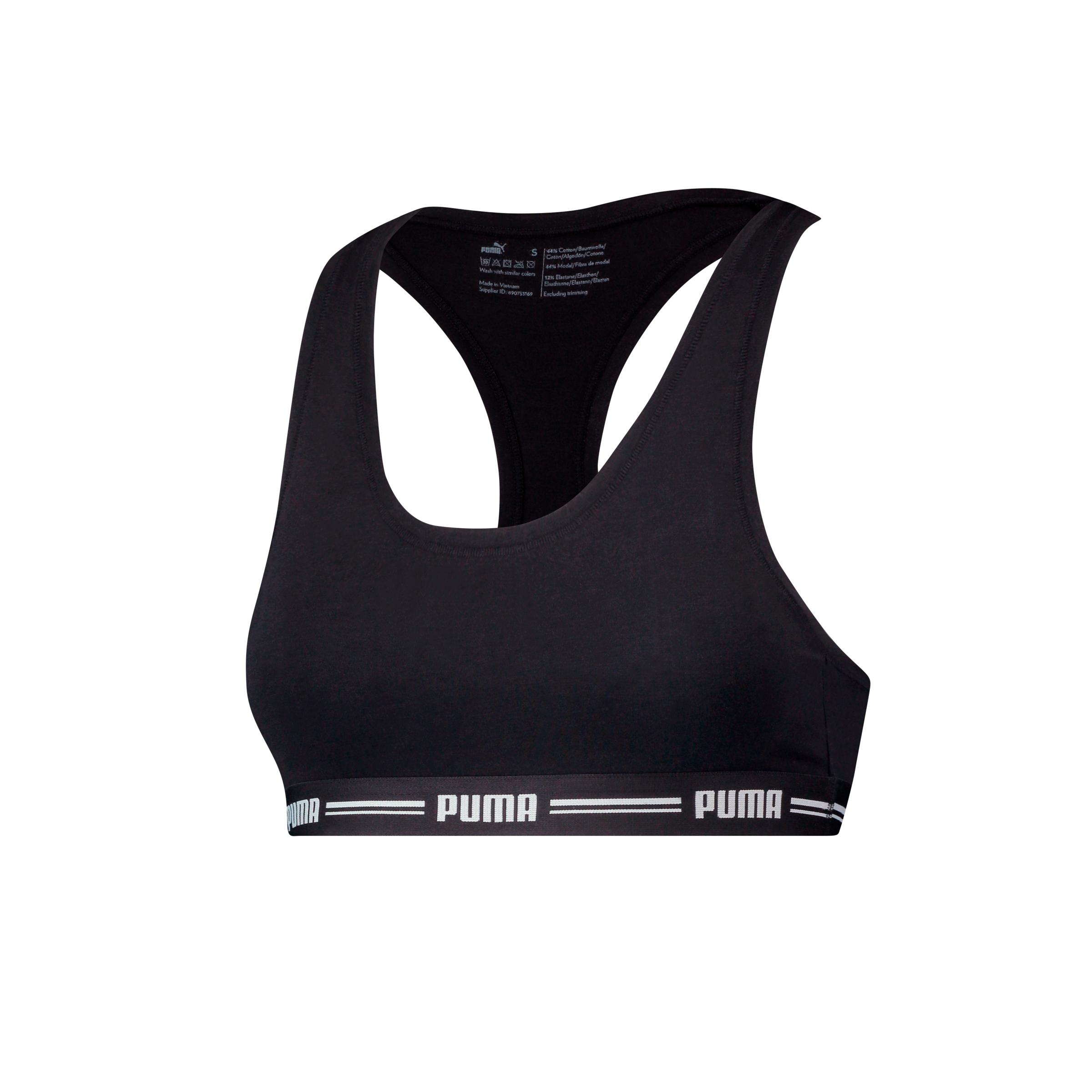 PUMA Sport-Bustier »PUMA WOMEN RACER BACK TOP 1P HANG«, mit markantem Logobund