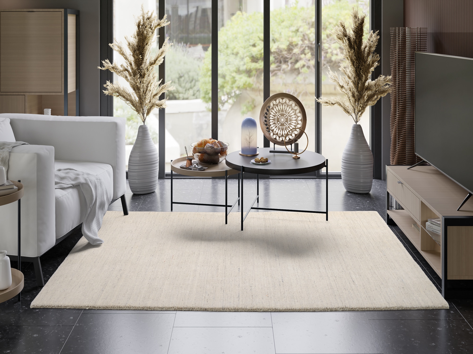 OCI DIE TEPPICHMARKE Wollteppich »SAMBIA« rechteckig 16 mm Höhe reine Wolle, Handloom, hochwertig verarbeitet, natürlich warm