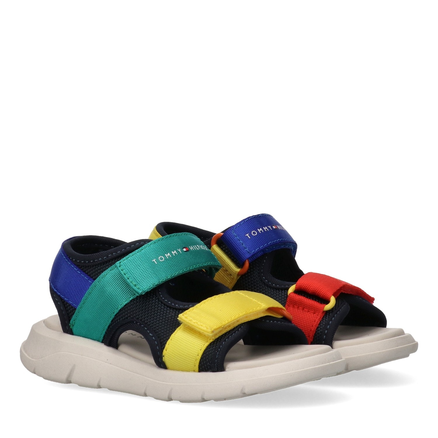 Image of Tommy Hilfiger Sandale Trekkingsandale, Sommerschuh, Klettschuh im Kontrastlook