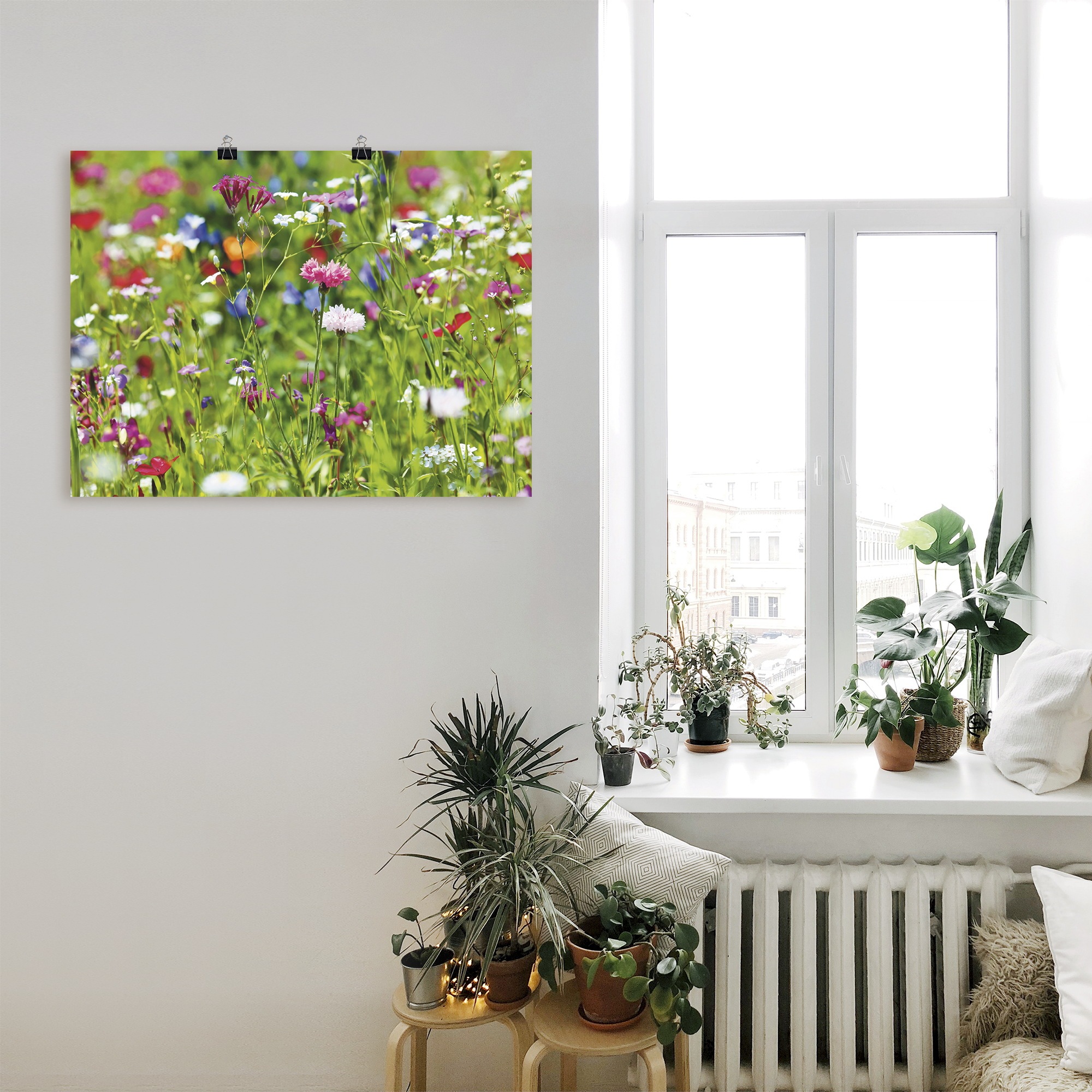 Artland Wandbild »Blumenwiese I« Blumenwiese 1 Stk. tlg. als Leinwandbild, Poster in verschied. Grössen