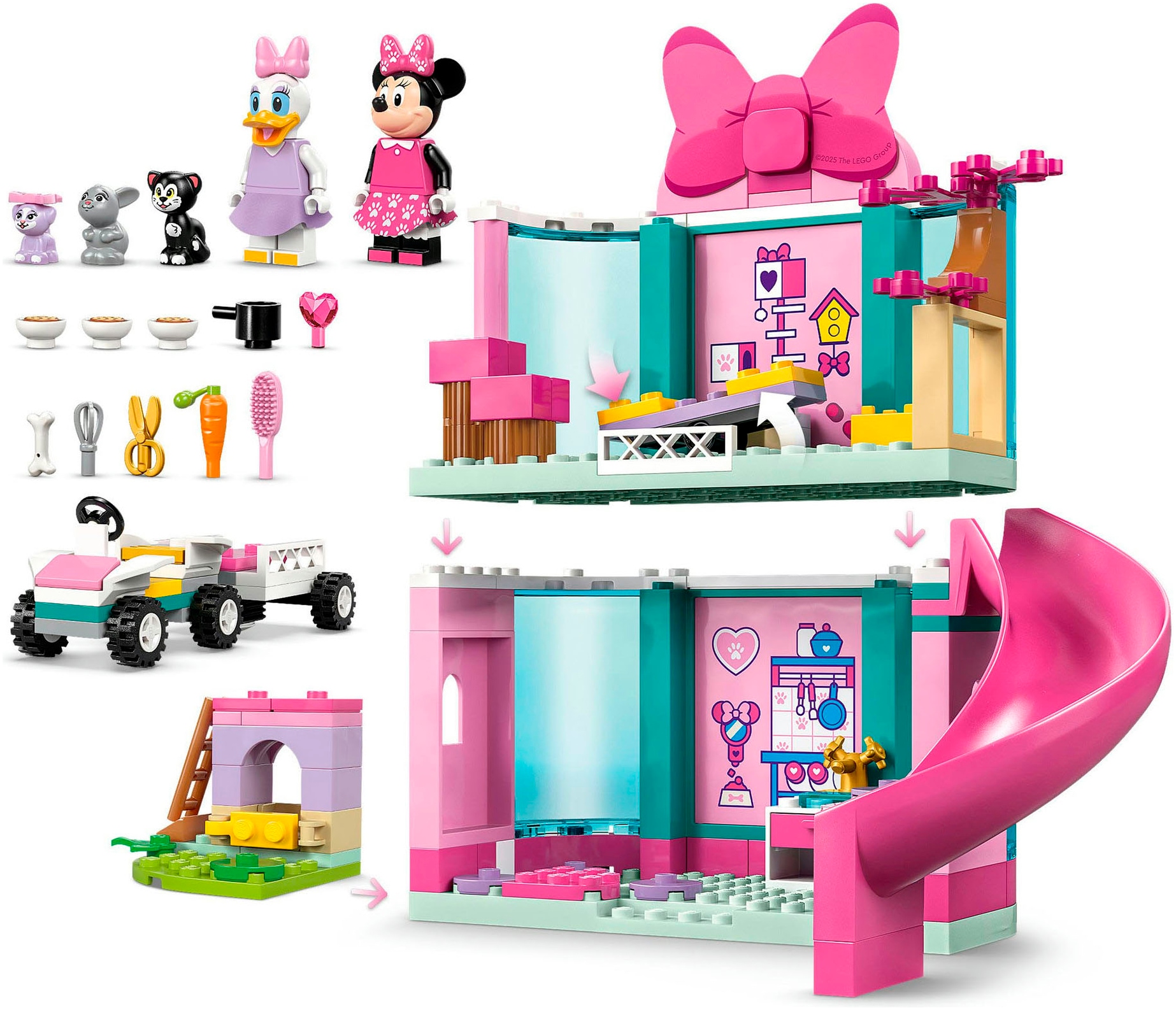LEGO® Konstruktionsspielsteine »Minnies Tierhotel (43274), LEGO Disney Classic« Made in Europe