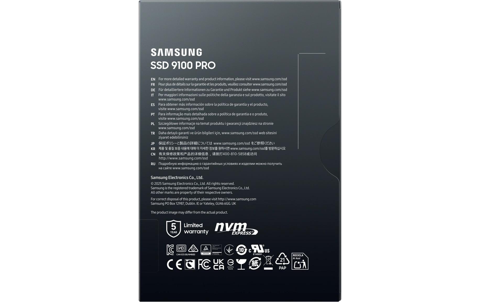 Samsung interne Gaming-SSD »9100 PRO SSD« 2,5 4 TB Anschluss PCI Express 5.0