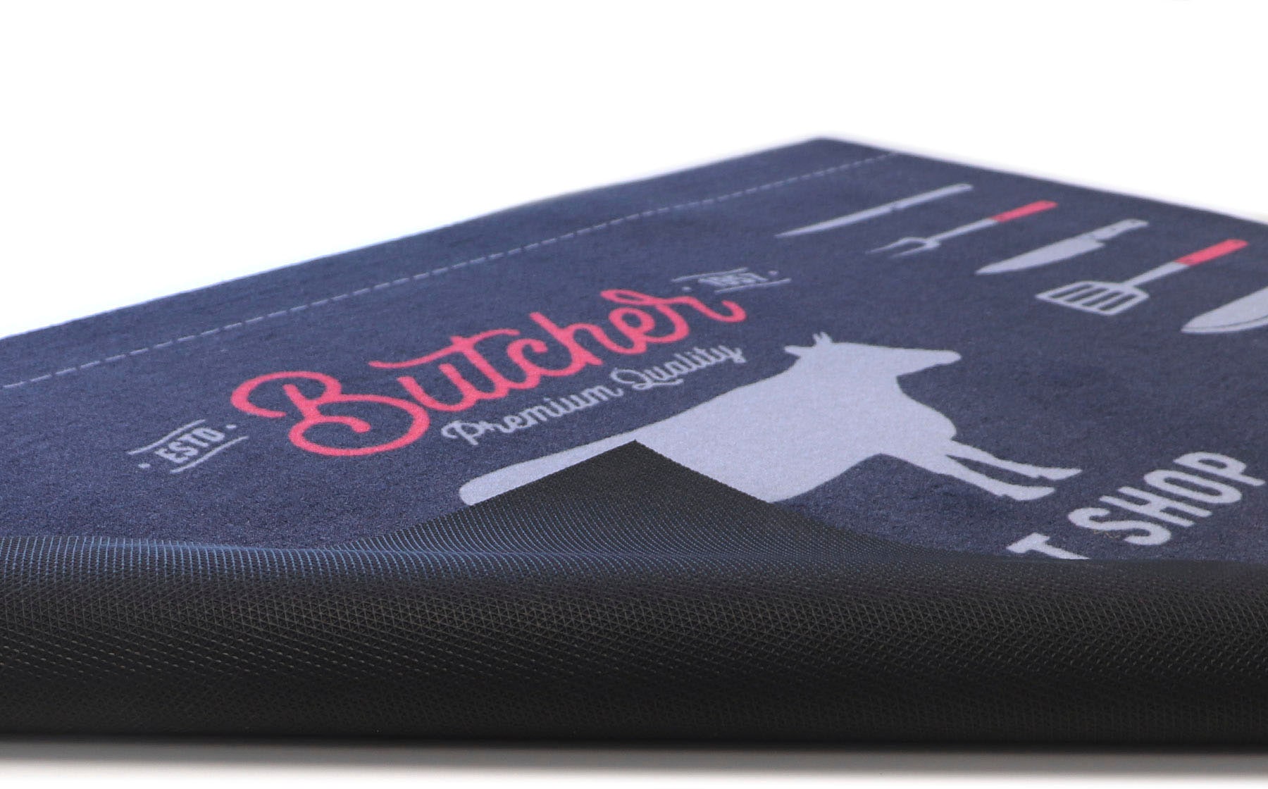 Primaflor-Ideen in Textil Fussmatte »BBQ Grillunterlage BEEF, Made in Belgium«, rechteckig, 5 mm Höhe, Grillmatte ideal als Bodenschutz, ruschhemmend, waschbar