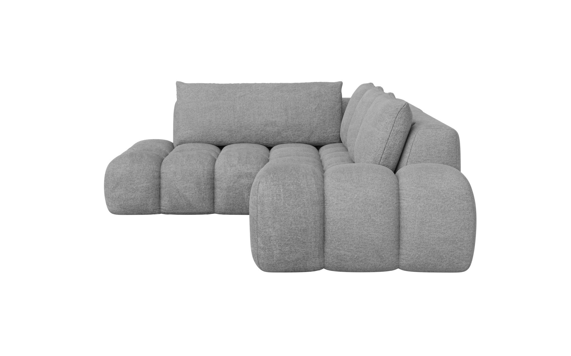 INOSIGN Ecksofa »AZITA klein, L-Form, elegant und bequem Designsofa«, lose Rückenkissen, traumhafte Steppung, Masse B/T/H: 296/176,5/89 cm