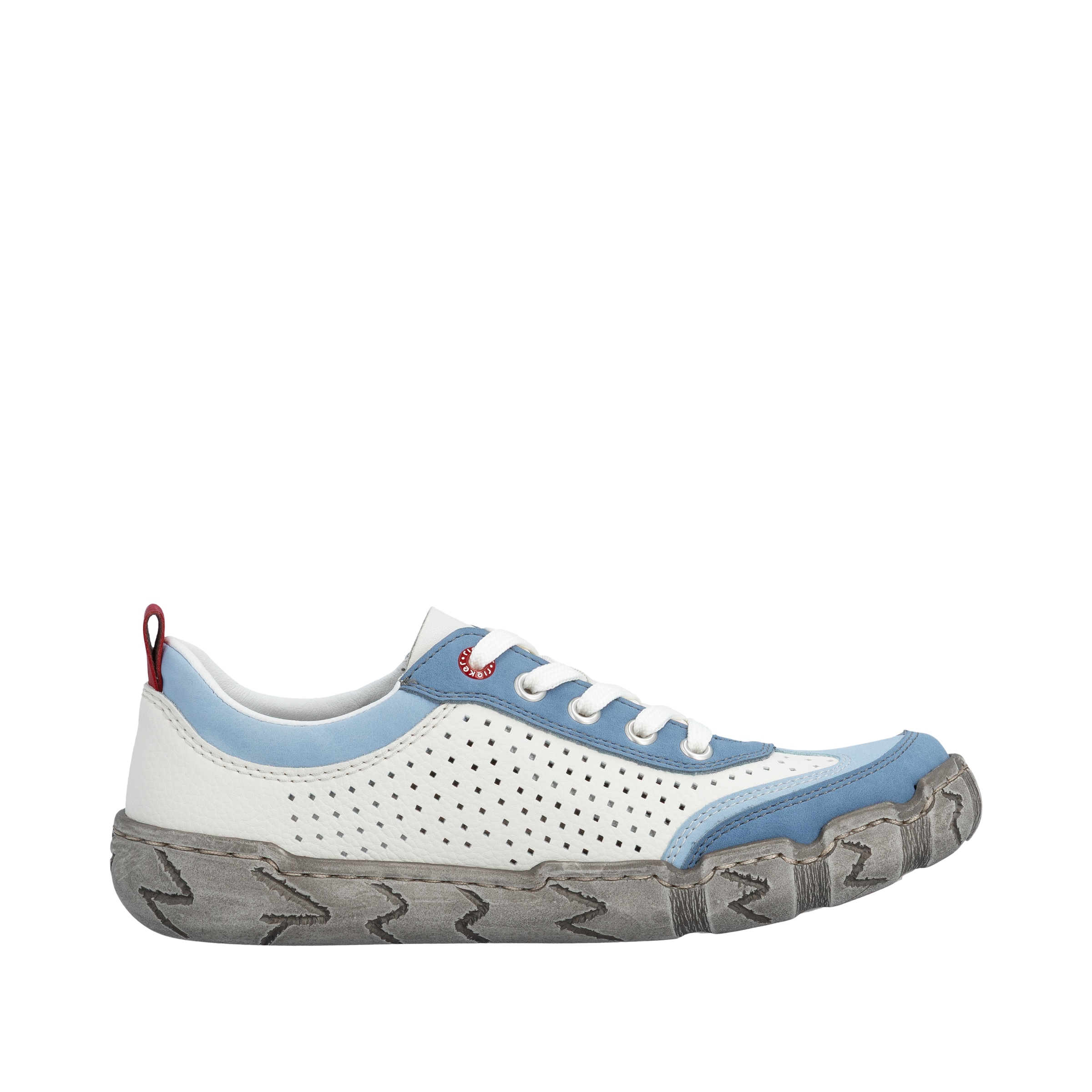 Rieker Sneakers  chaussure à lacets, chaussure basse, sneaker décontracté avec perforations