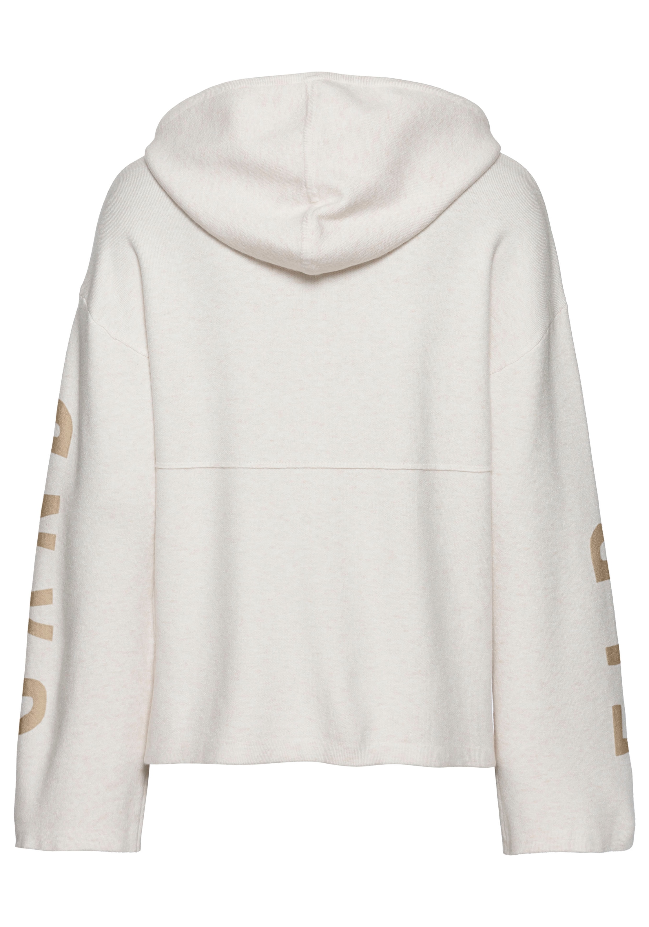 Elbsand Hoodie, Strickpullover mit eingestricktem Logo, Loungewear