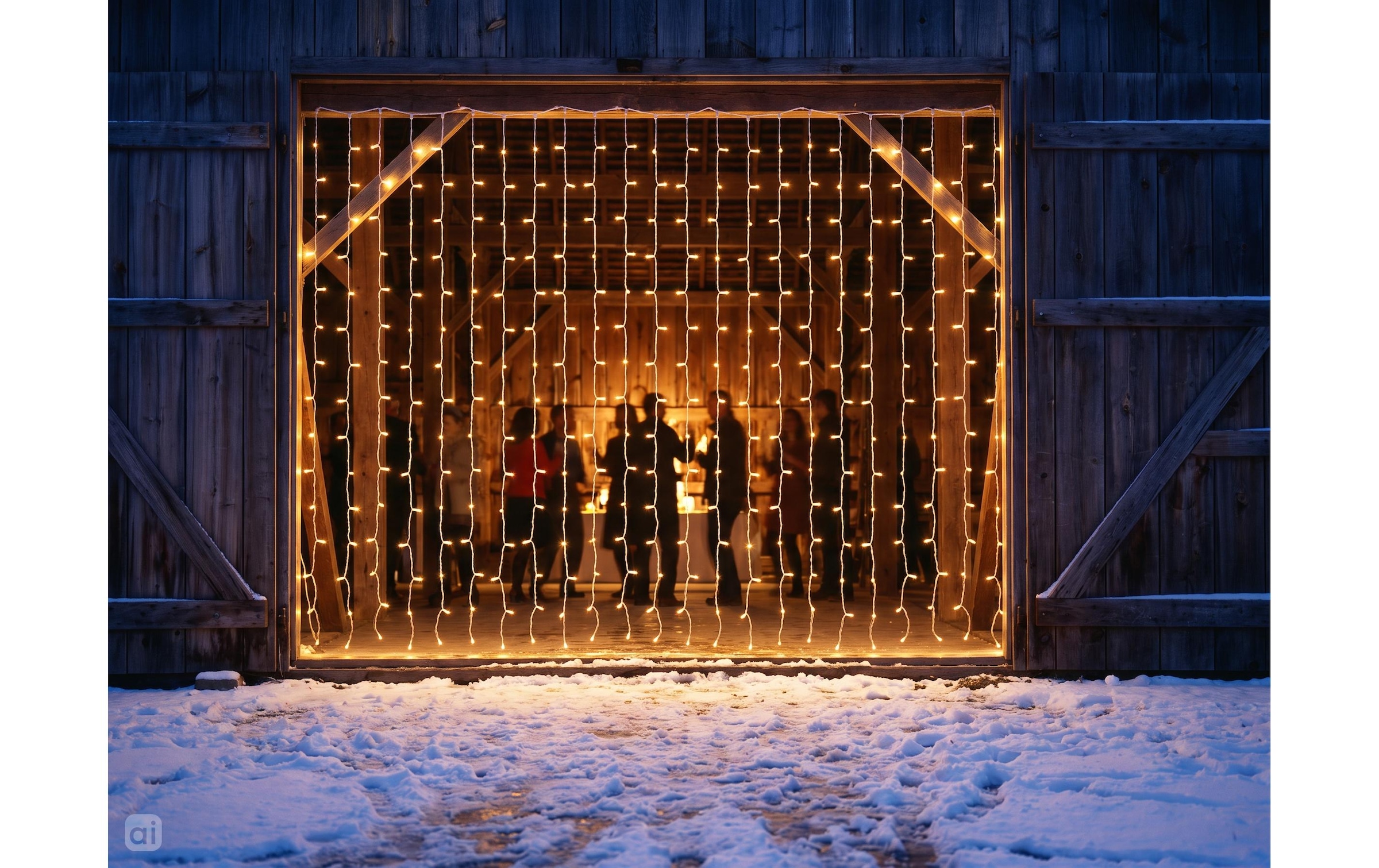 Cocon Lichterkette »Lichtervorhang, 400 LEDs Warmweiss, 3 m«