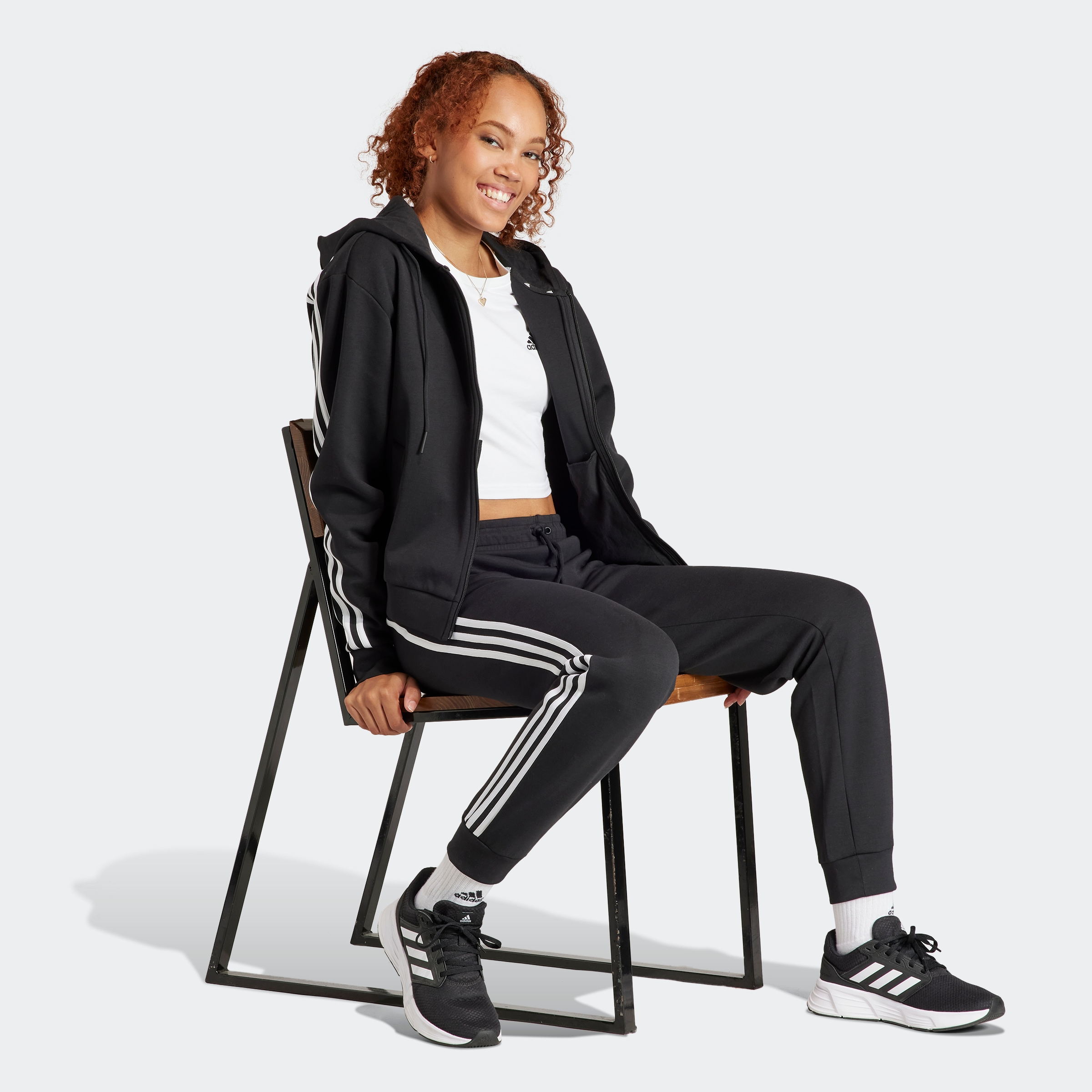 adidas Sportswear Kapuzensweatshirt »W FI 3S FZ HD«