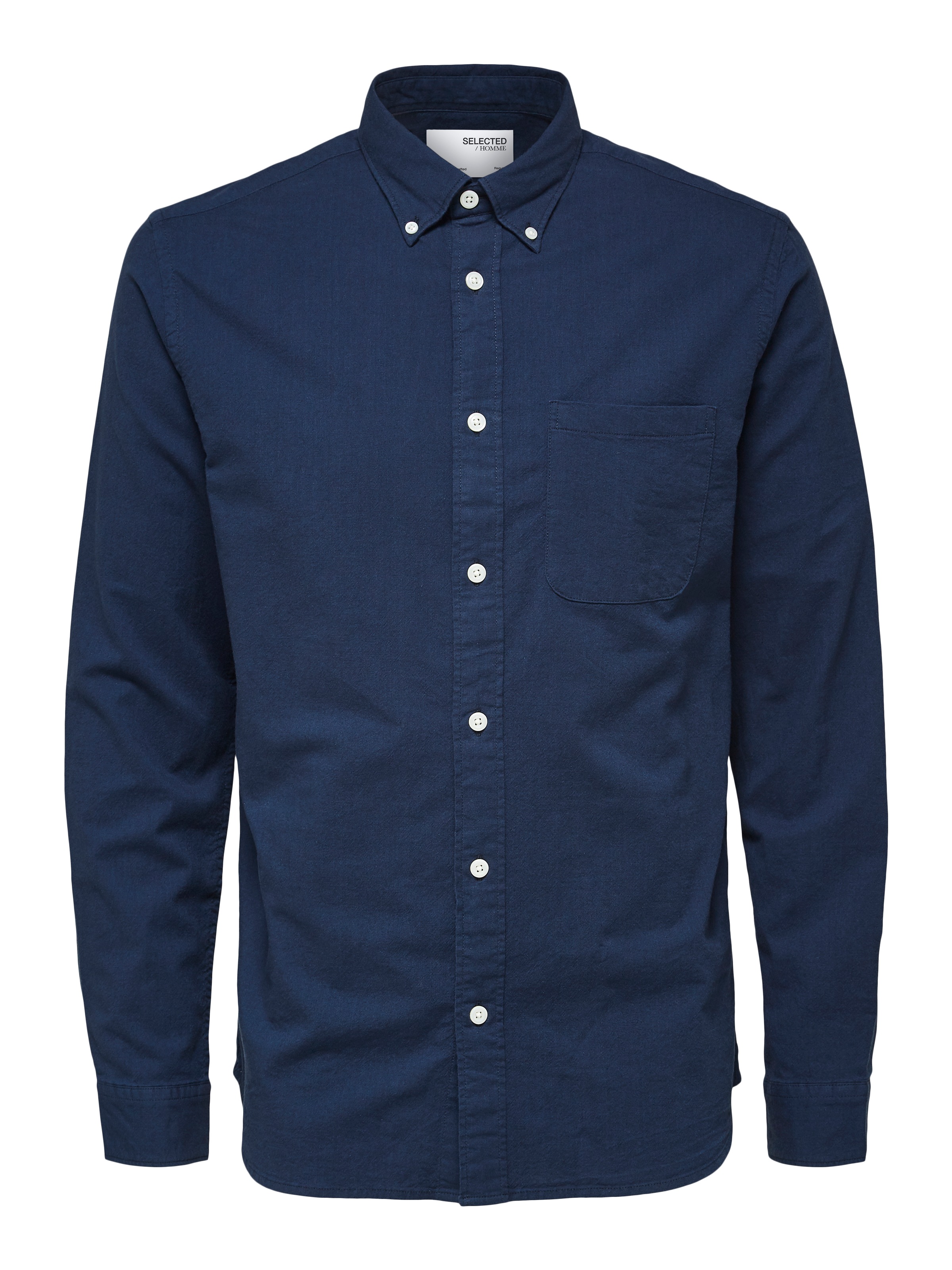SELECTED Langarmhemd »SLHREGRICK-OX SHIRT LS NOOS« Baumwolle, regular fit