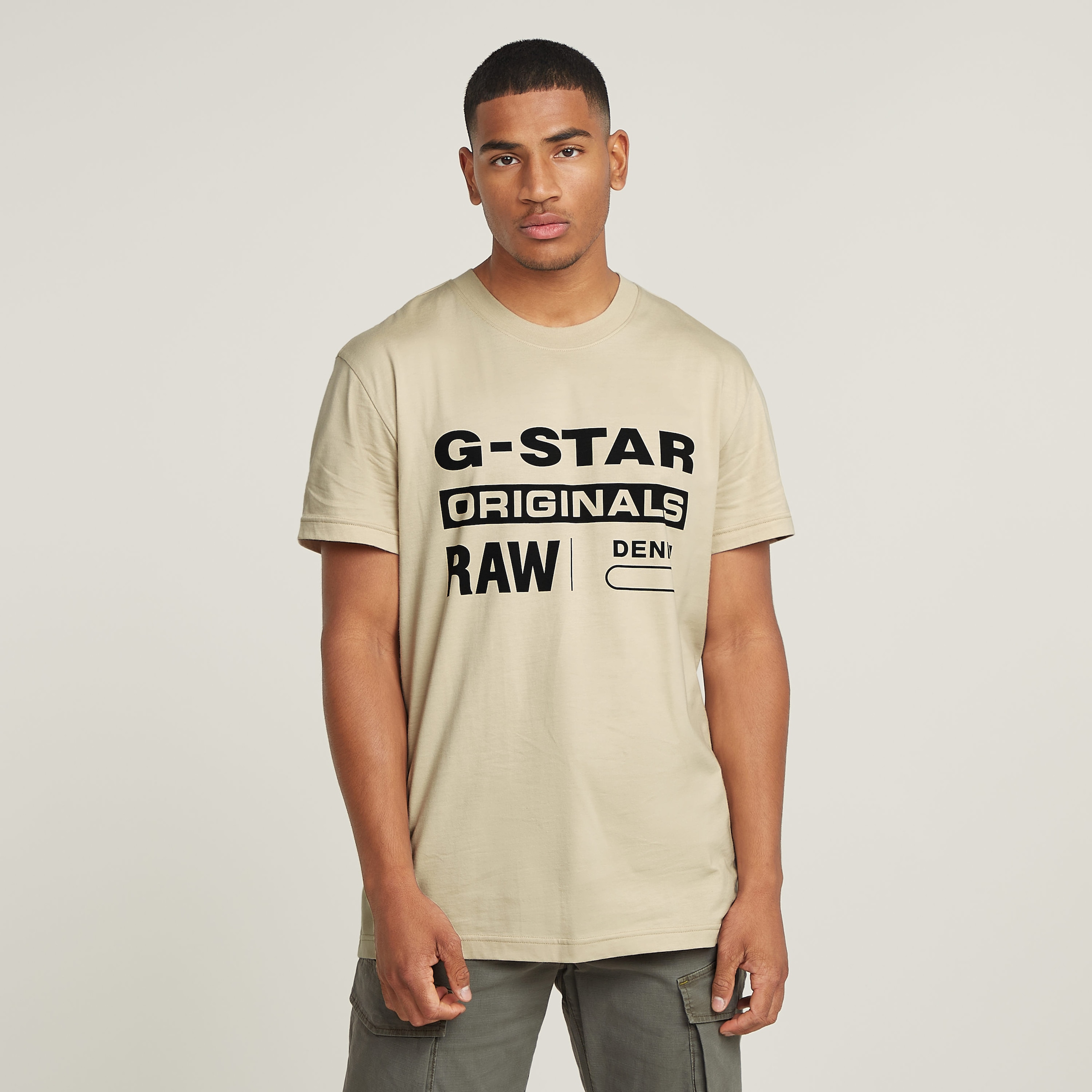 Image of G-STAR T-Shirt "Originals" mit grossem Frontprint