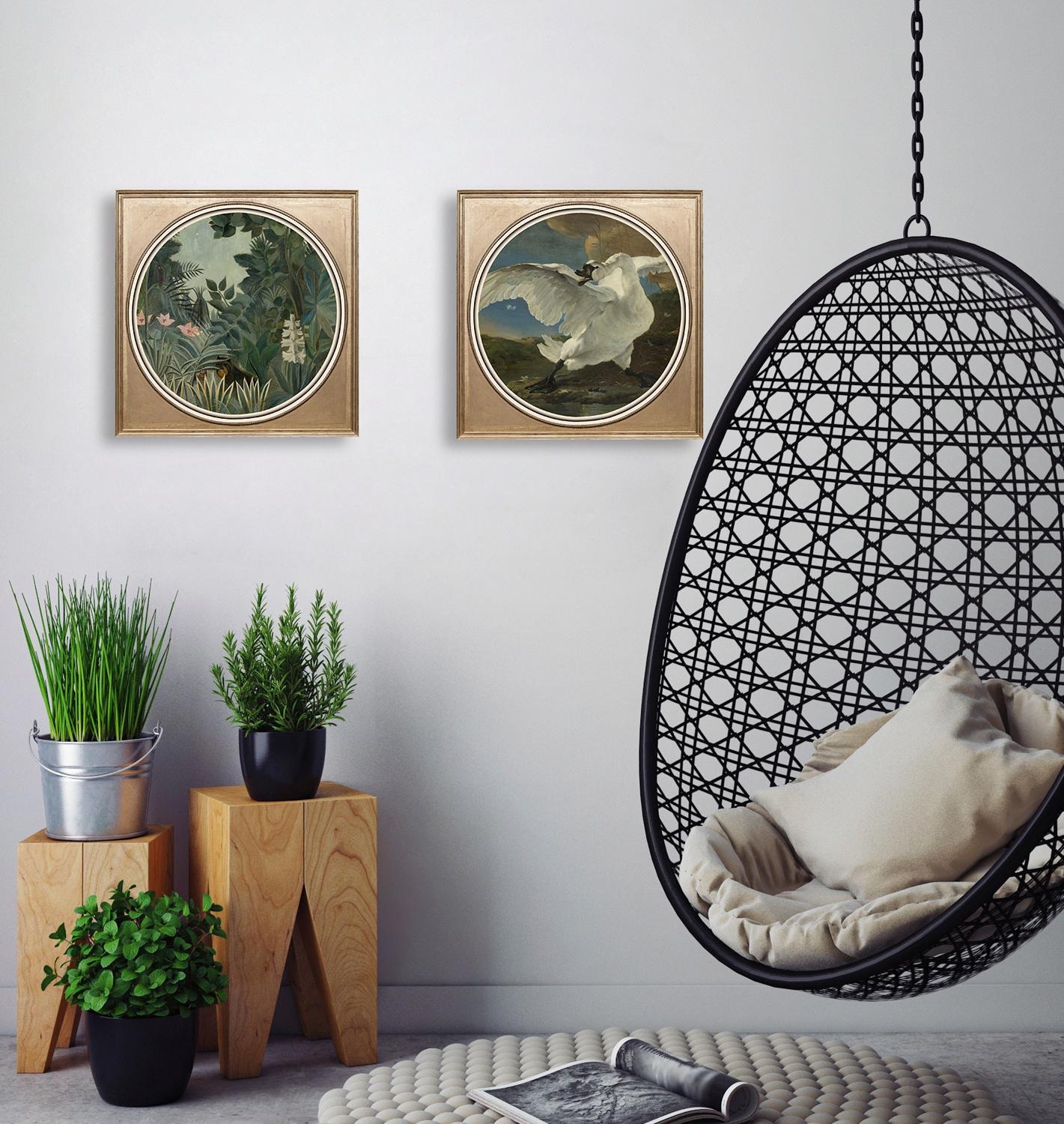 queence Acrylglasbild »Weisser Schwan«, Kunst-Vögel-Vogelbilder-Ente-Enten-Gemälde, Fine Art-Print in Galeriequalität