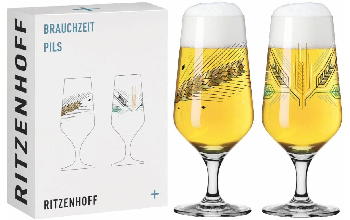 Bierglas »Brauchzeit Pils No 5/6. 374 ml, 2 Stück«