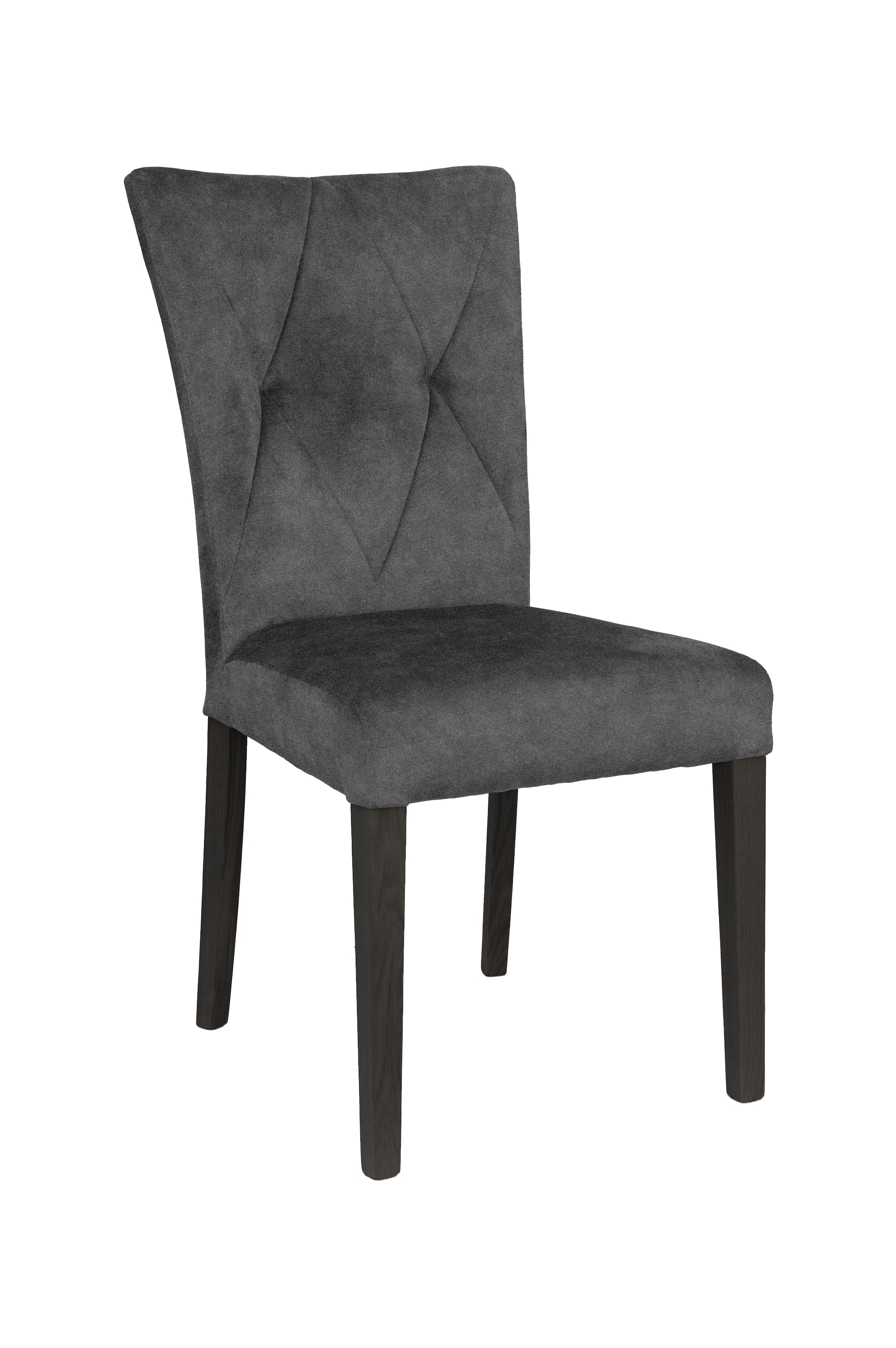 Home affaire 4-Fussstuhl »Diamond«, (Set), 2 St., Samtvelours, Sitz und Ruecken gepolstert