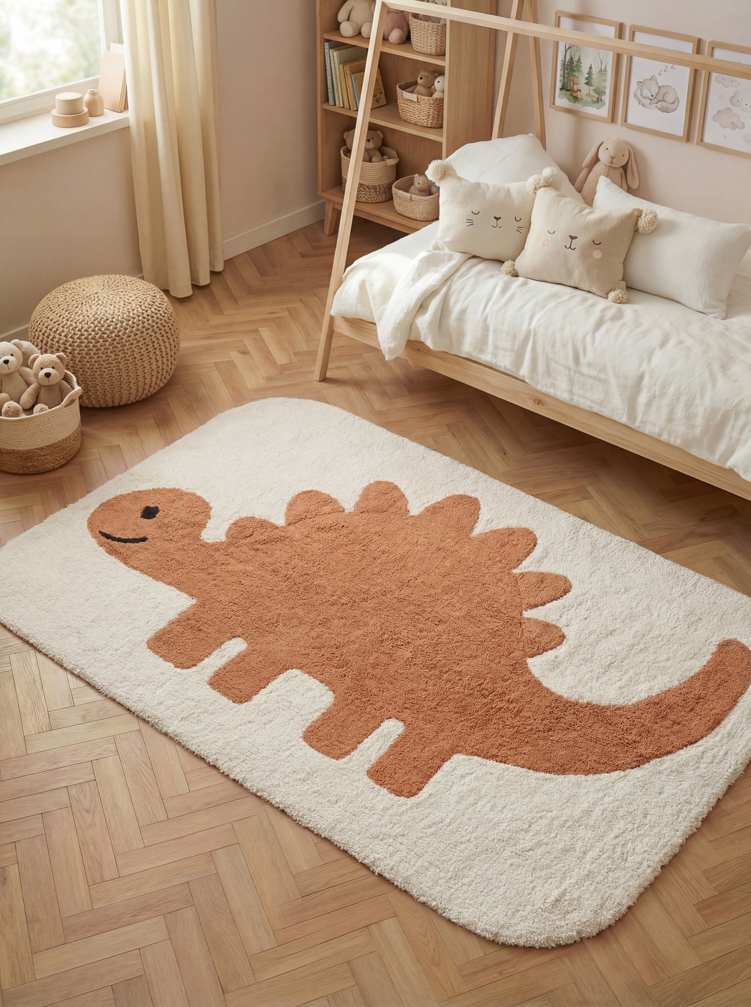 HANSE Home Tapis pour enfants »Doro« Rectangulaire 10 mm Höhe lavable, fait main, doux, antidérapant, tapis de jeu pour chambre d'enfant