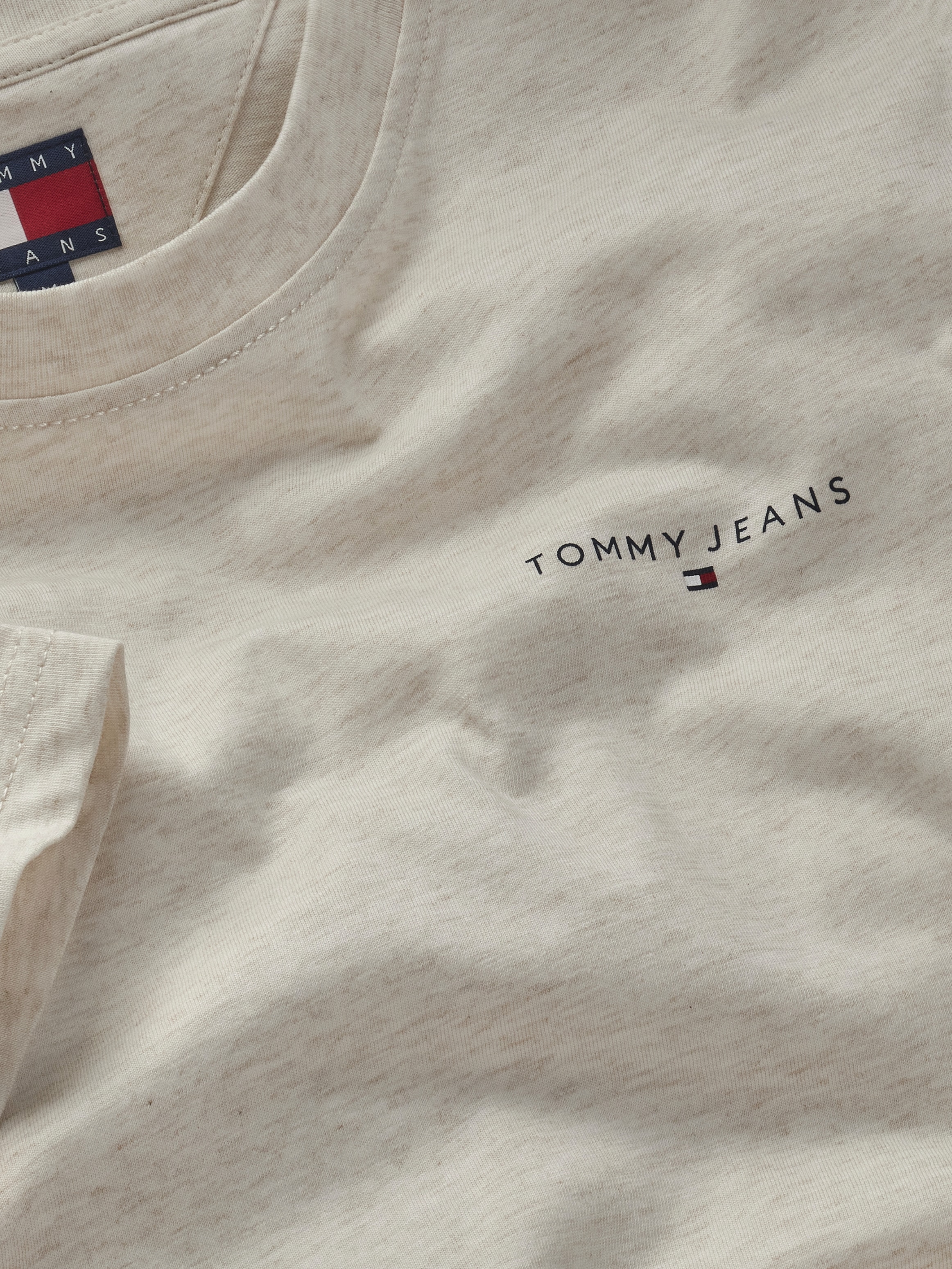 Tommy Jeans T-Shirt »TJM SLIM LINEAR CHEST SS TEE EXT«, mit Logodruck