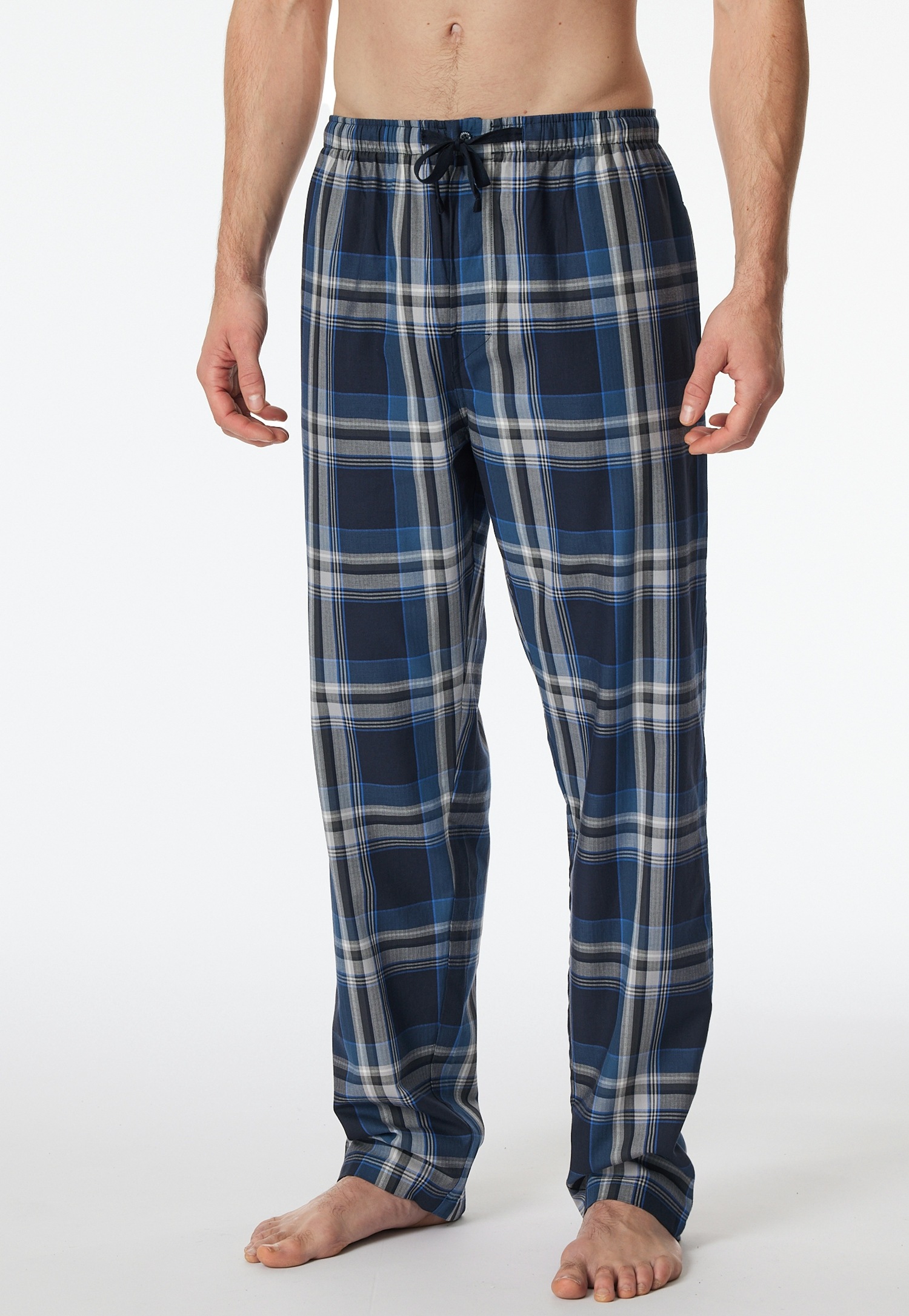 Image of Schiesser Pyjamahose "Mix + Relax" funktionale Knopfleiste, Bindeband, seitliche Taschen