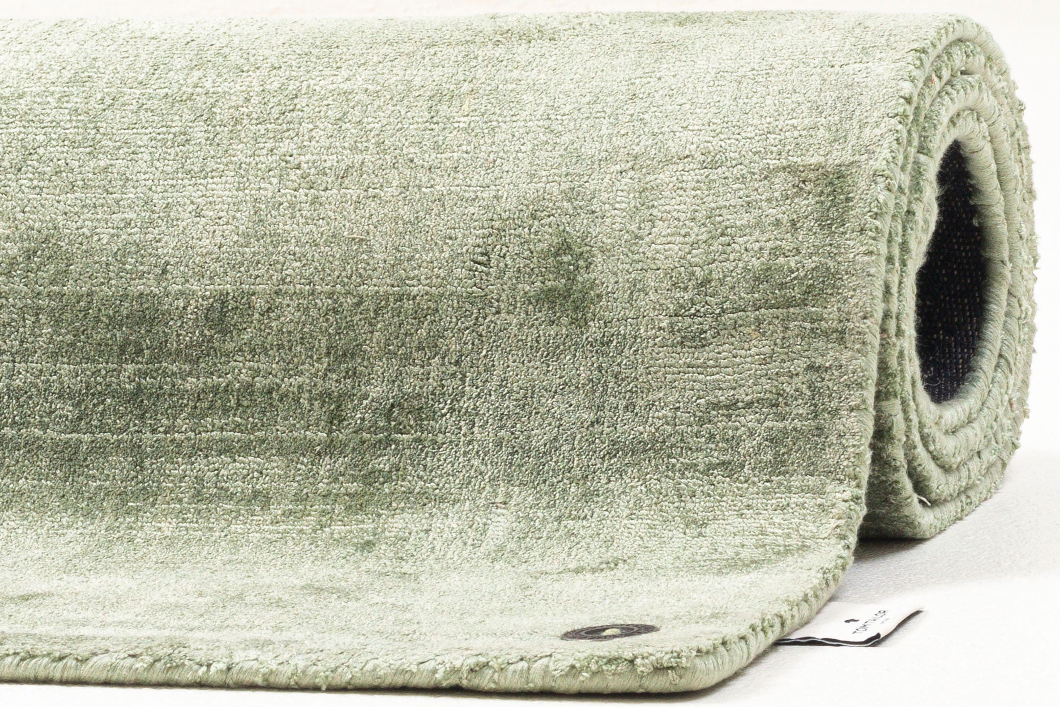 TOM TAILOR HOME Teppich »Shine uni«, rechteckig, 8 mm Höhe, Handweb Teppich, 100% Viskose, handgewebt, mit elegantem Schimmer