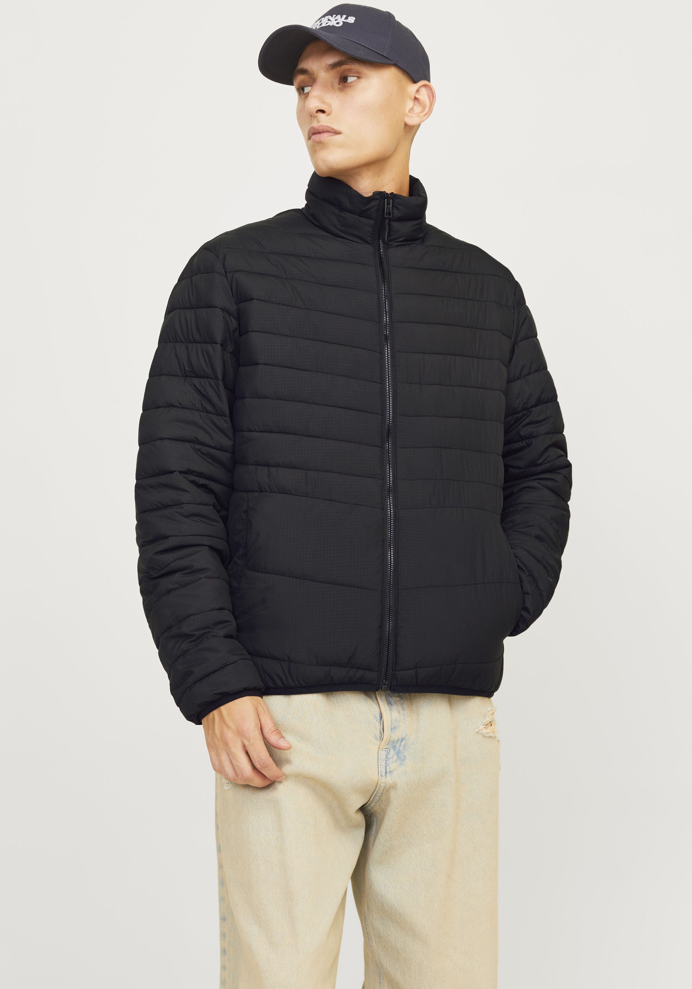 Image of Jack & Jones Steppjacke "JJESTATE PACKABLE PUFFER COLLAR NOOS" ohne Kapuze