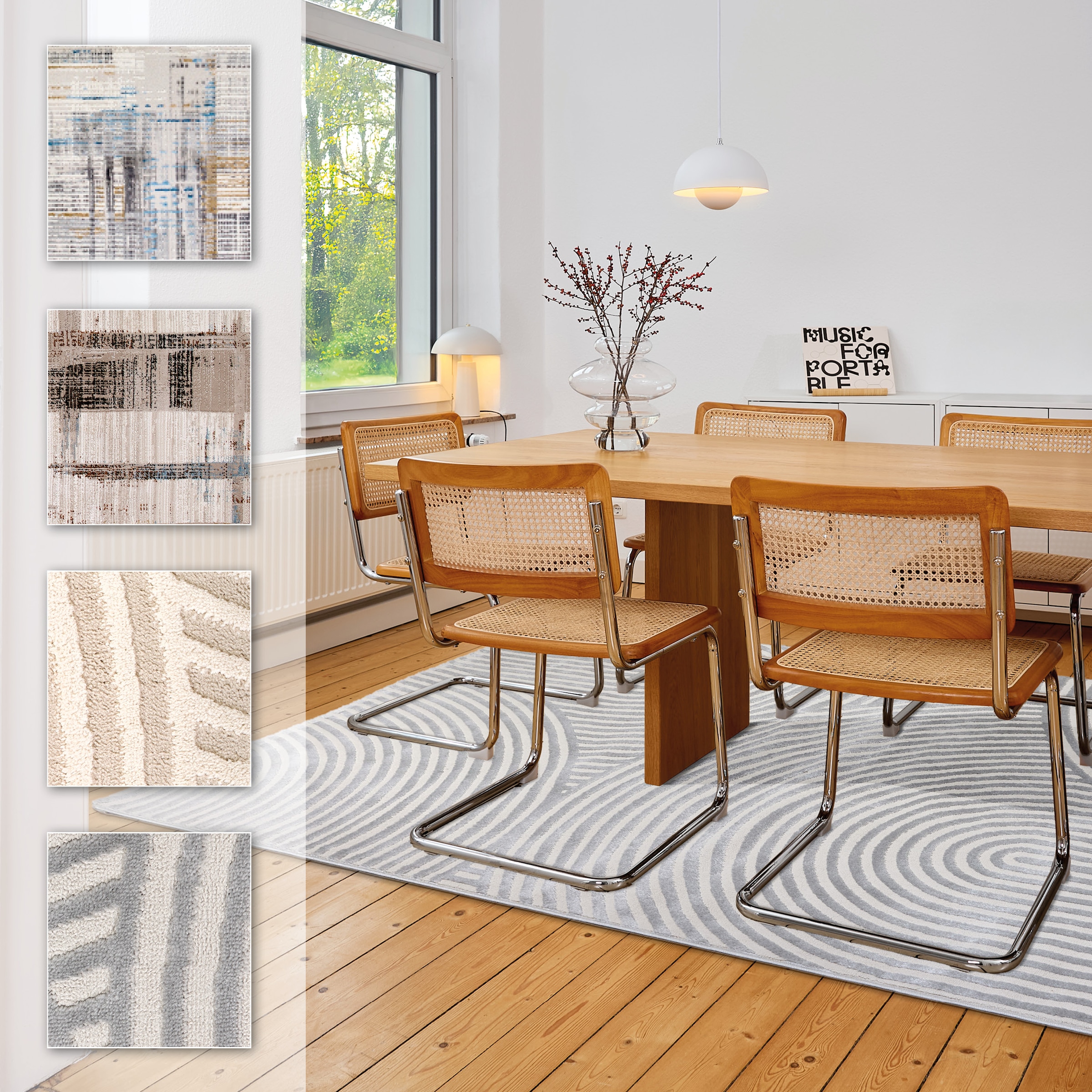Image of ASTRA Teppich "Jules 253" rechteckig 8 mm Höhe Hoch Tief Struktur, Kurzflor, Wohnzimmer, Schlafzimmer