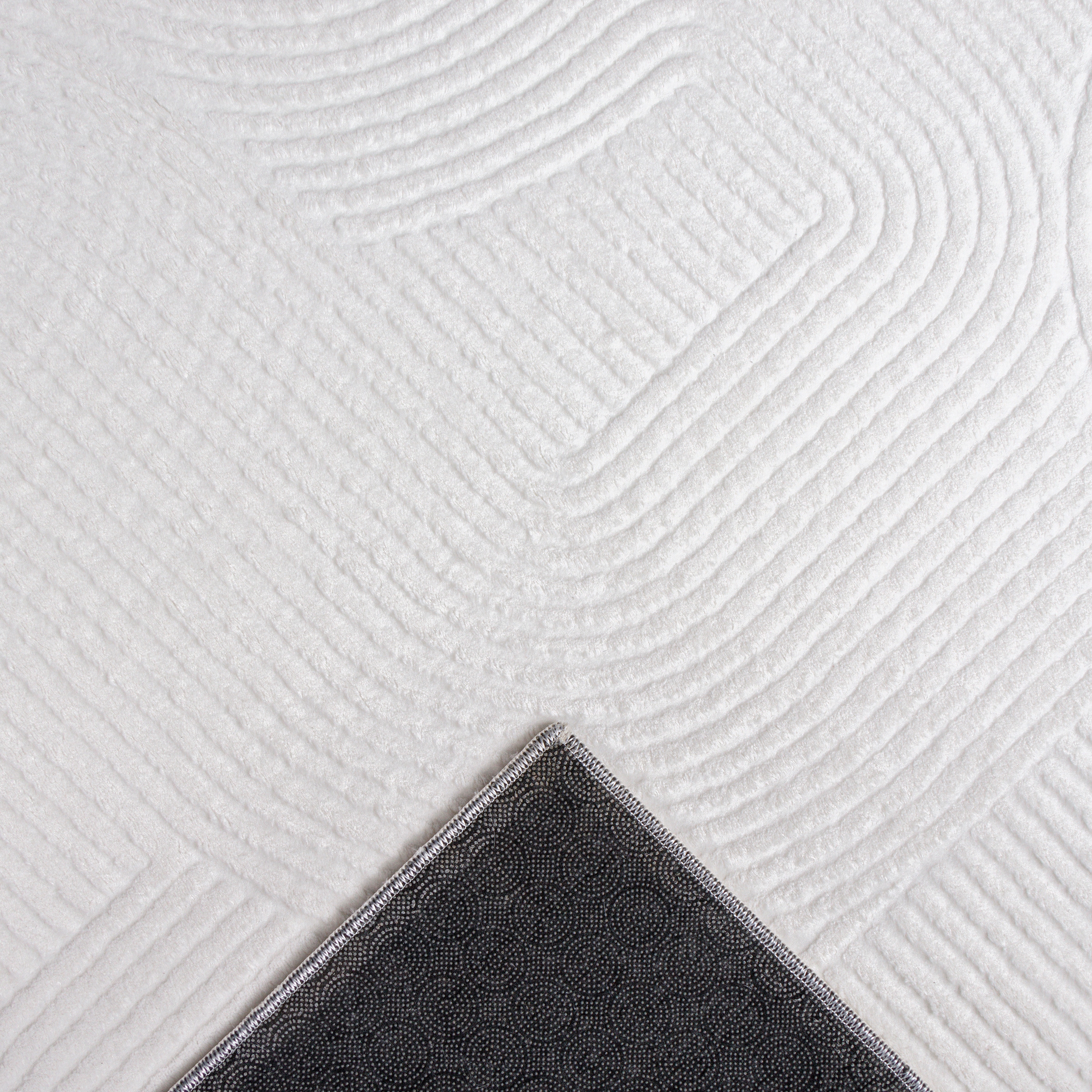 GOODproduct Designteppich »Zoelle 3D Optik/Hoch-Tief Effekt« rechteckig 8 mm Höhe mit Anti-Rutsch-Rücken, angenehm weich, Teppich Wohnzimmer Boho Design