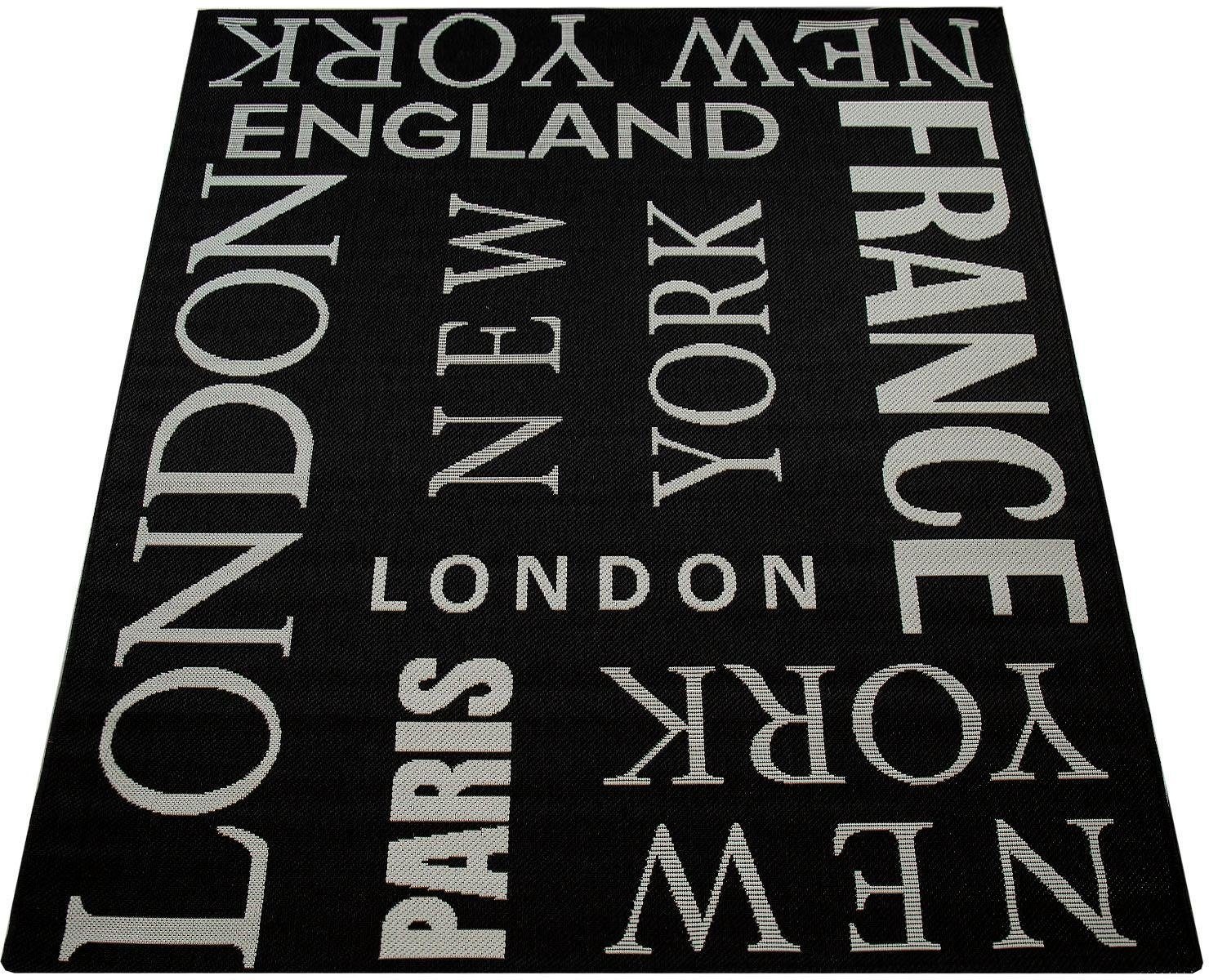 Image of Paco Home Läufer »Country 675«, rechteckig, 5 mm Höhe, Teppich-Läufer, Sisal-Optik, mit Städtenamen Schriftzug, In- und Outdoor geeignet, ideal in Diele & Flur bei Ackermann Versand Schweiz