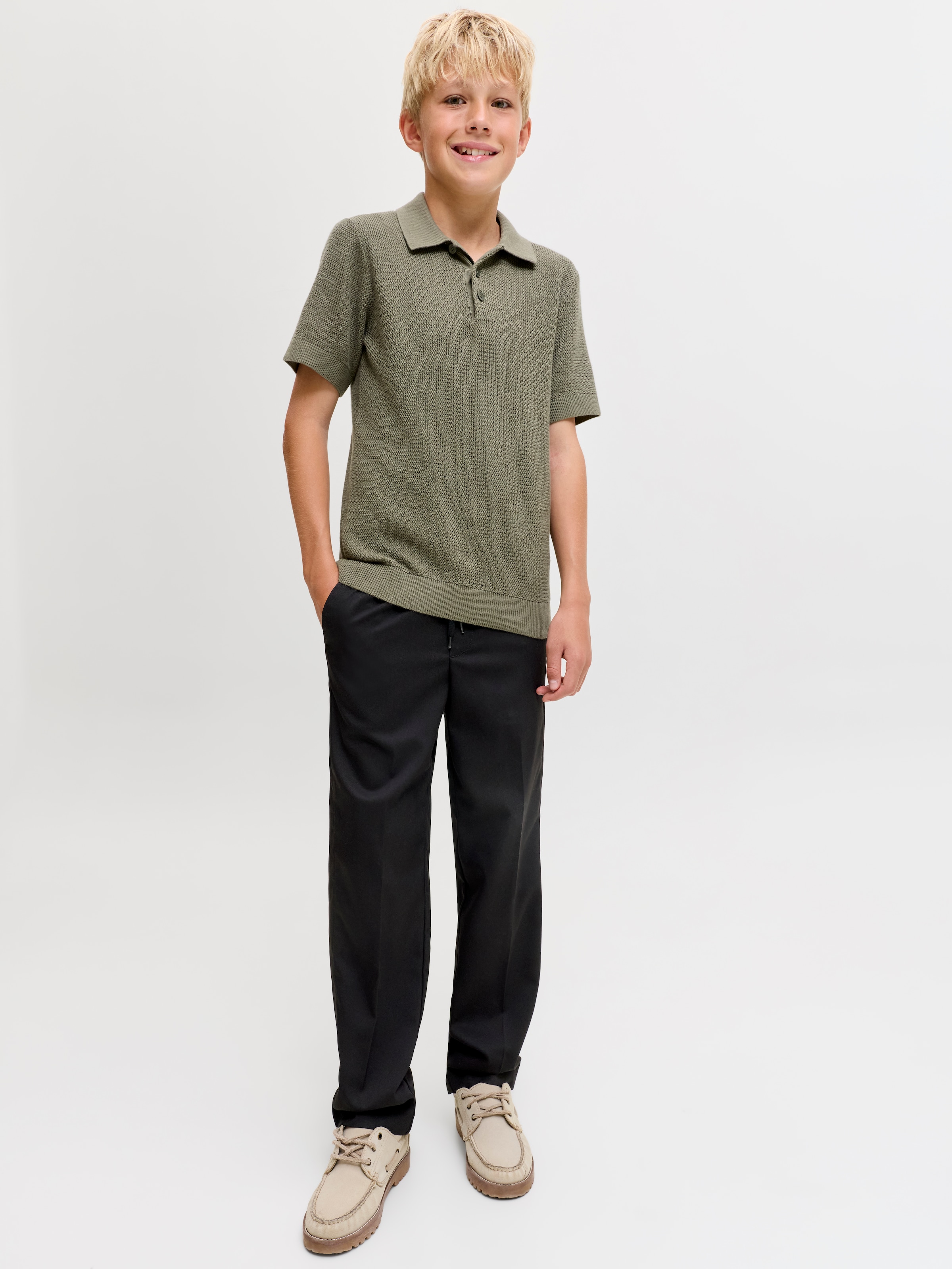 Jack & Jones Junior Sweathose »JPSTKANE TOBY JOGGER NOOS JNR«  Materialmix, regular fit