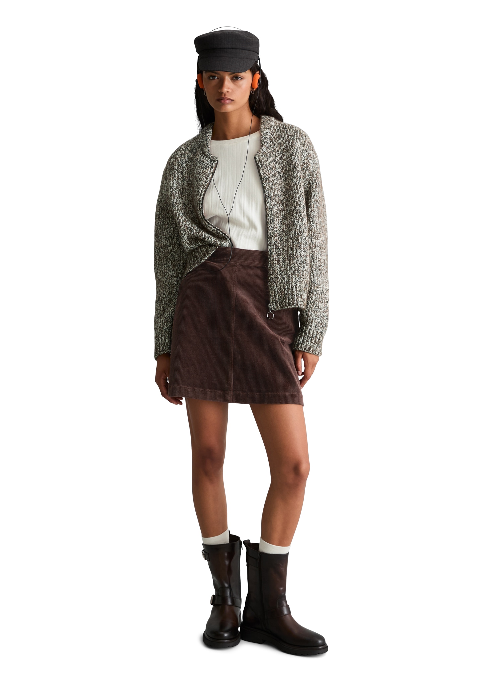 Marc O'Polo DENIM Cardigan détendu en mélange laine vierge-laine d'alpaga
