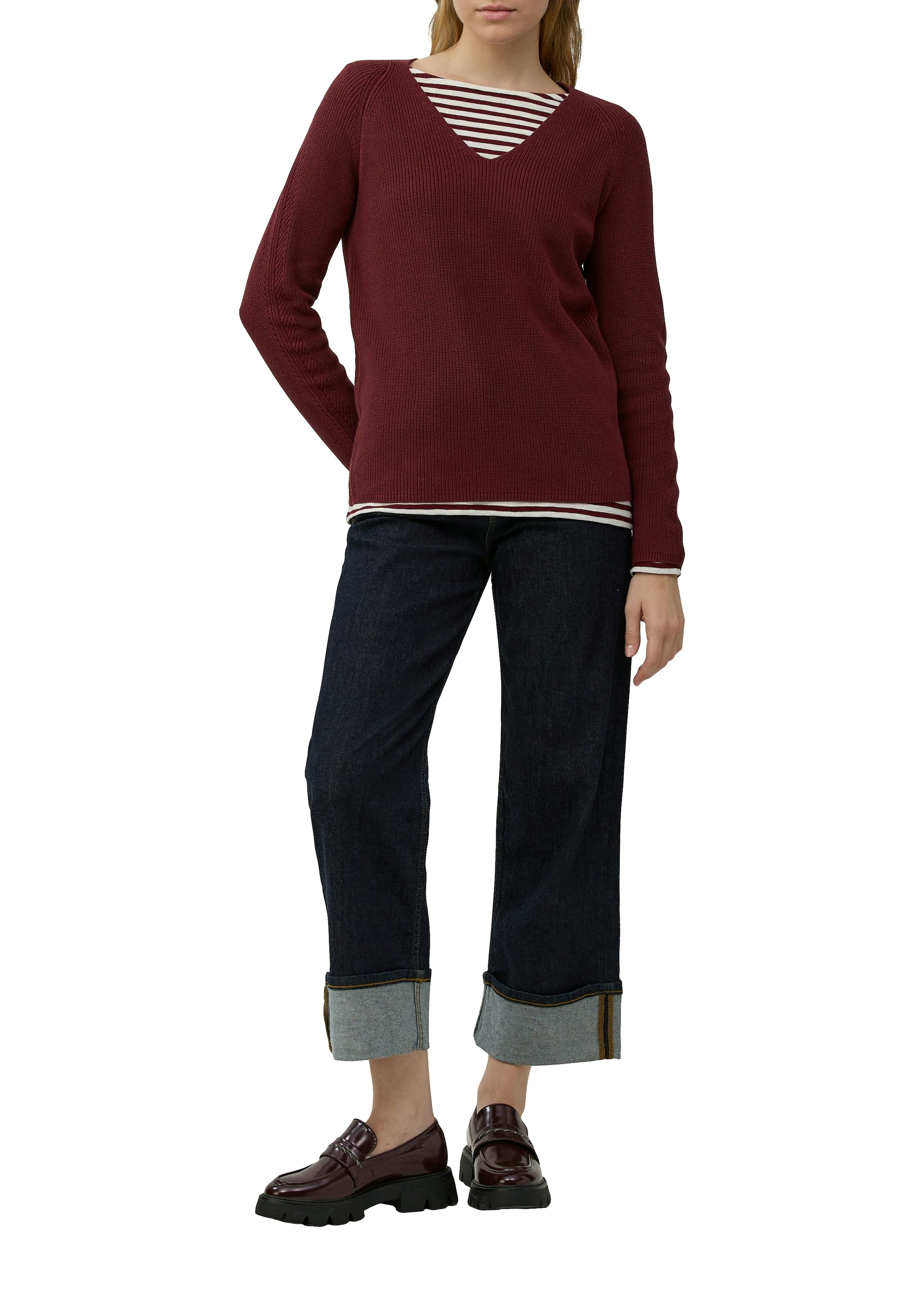 s.Oliver Pull en tricot avec encolure en V