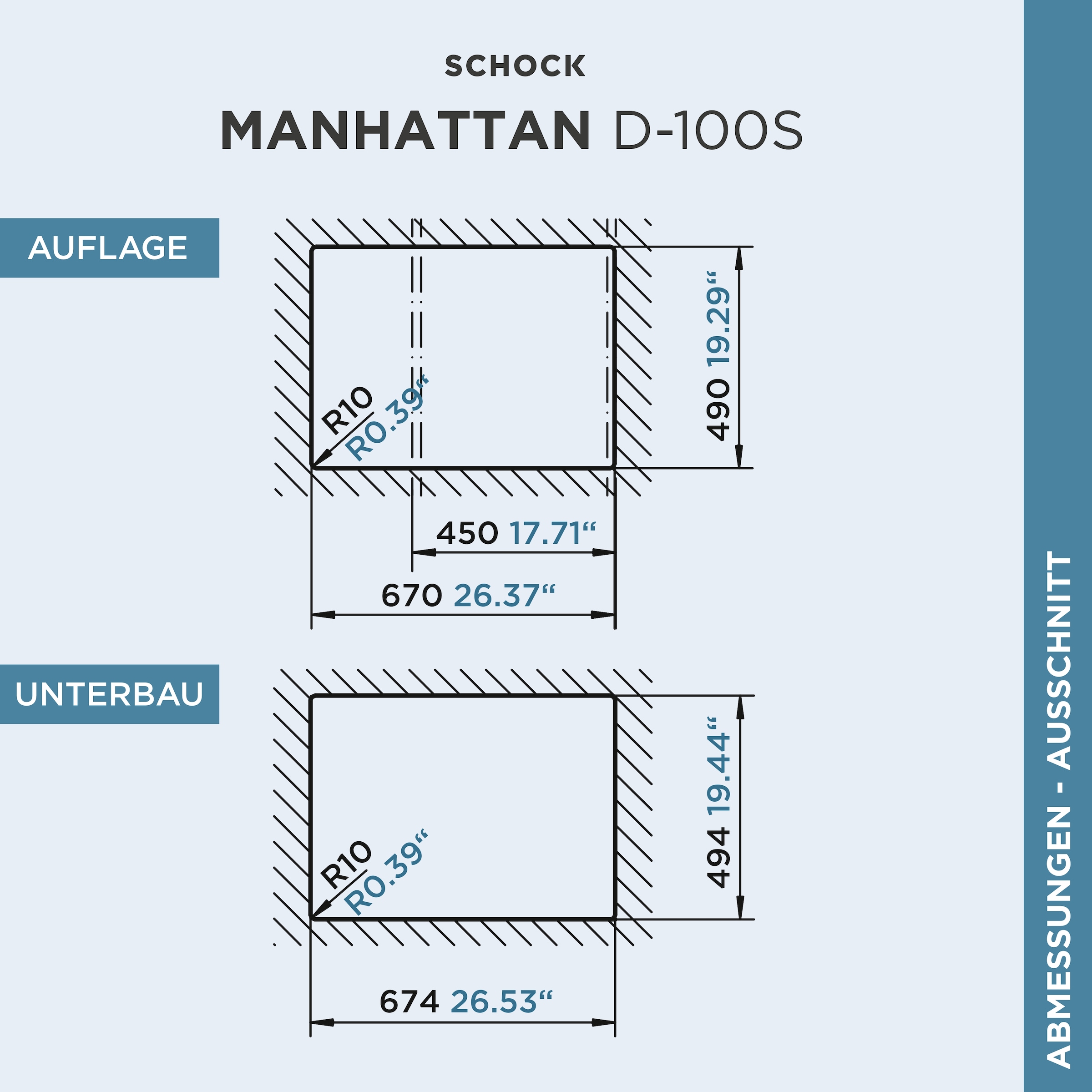 Schock Évier en granit »Lucca«