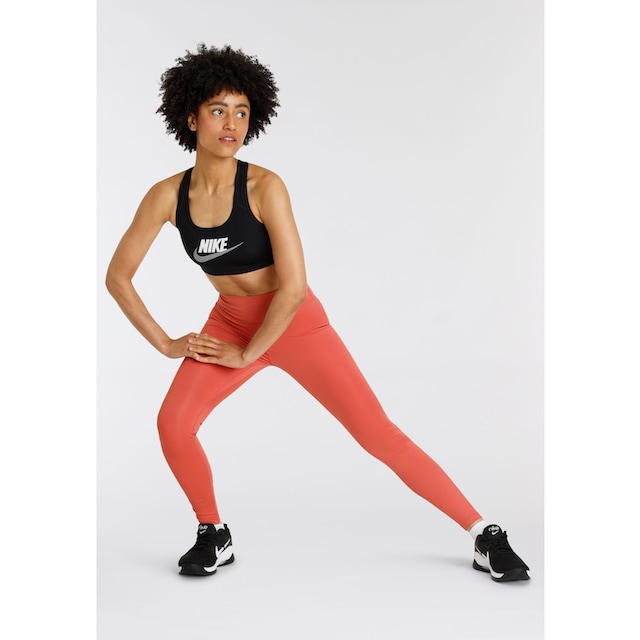 Nike Sport-BH »Dri-FIT Swoosh Women\'s Medium-Support 1-Piece Pad Graphic  Sports Bra« reduziert!