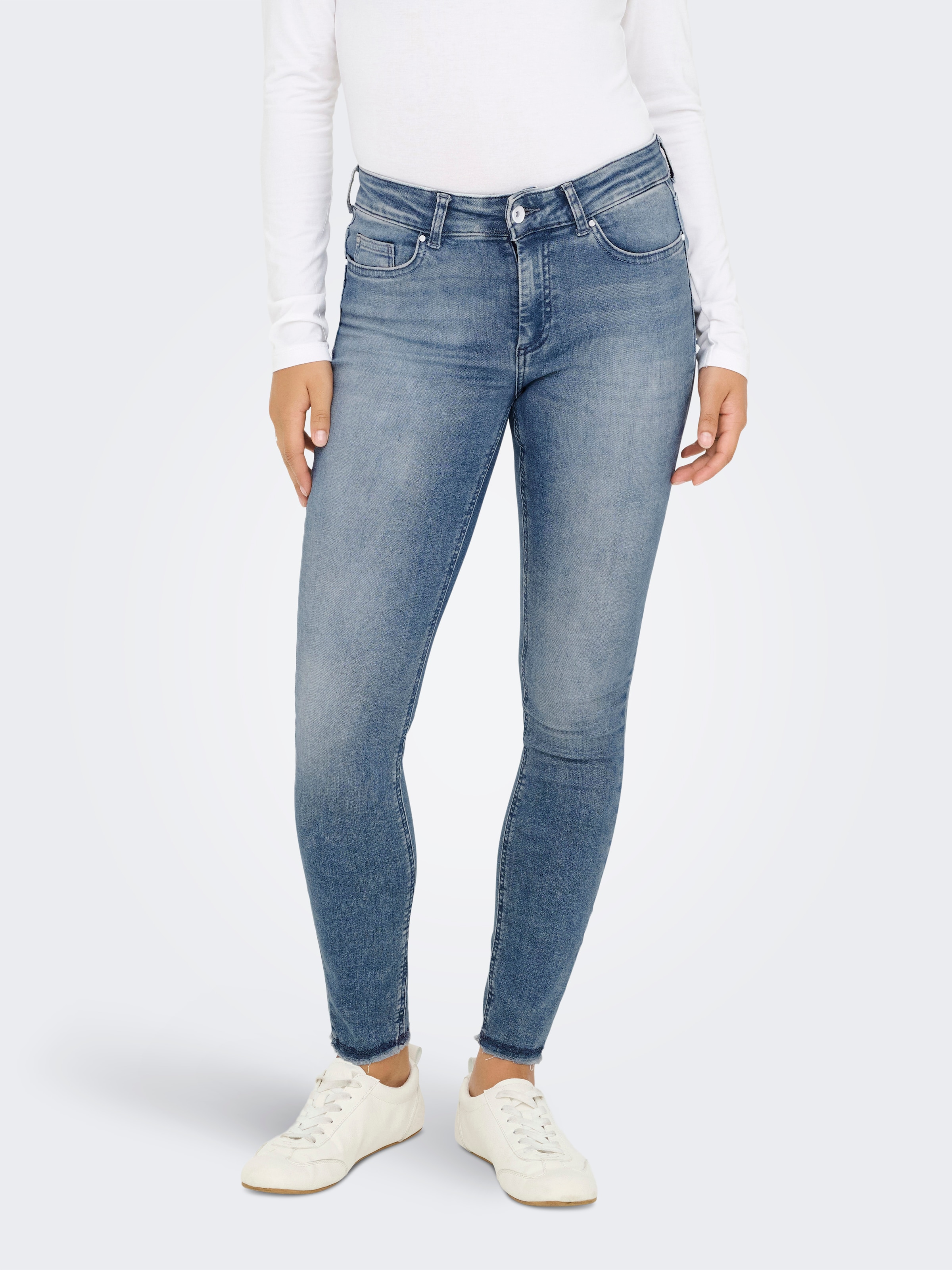 ONLY Skinny-fit-Jeans »ONLBLUSH MID SK ANK RW DNM REA158«