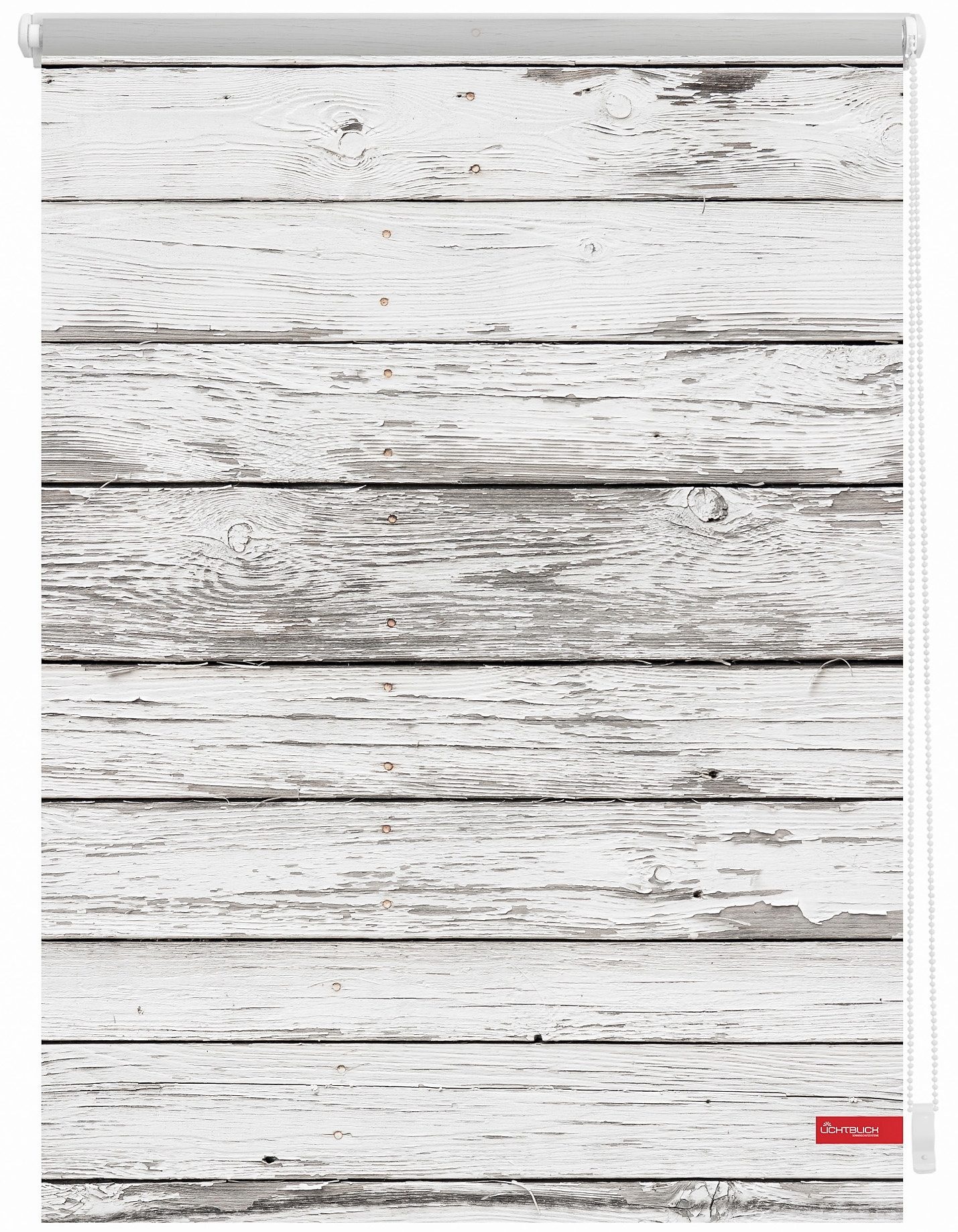 Image of LICHTBLICK ORIGINAL Seitenzugrollo »Klemmfix Motiv Bretter Vintage«, Lichtschutz, ohne Bohren, freihängend, bedruckt bei Ackermann Versand Schweiz