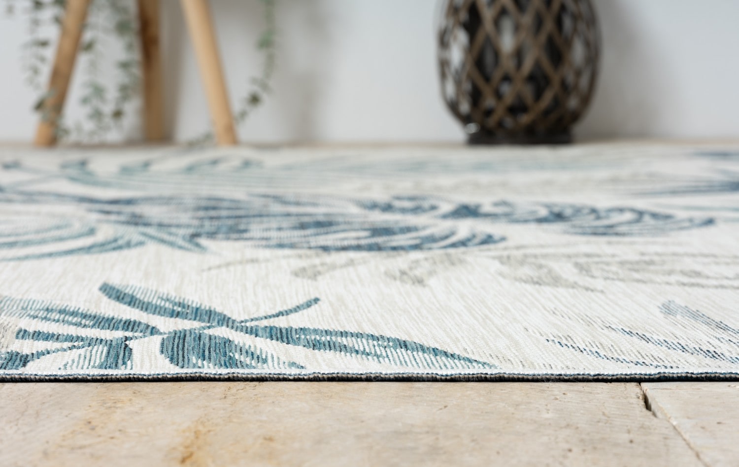 Myflair Möbel & Accessoires Teppich »Reef, LAGERRÄUMUNG!«, rechteckig, 6 mm Höhe, Wendeteppich, Blätter Motiv, Outdoor geeignet, Balkon, Terrasse