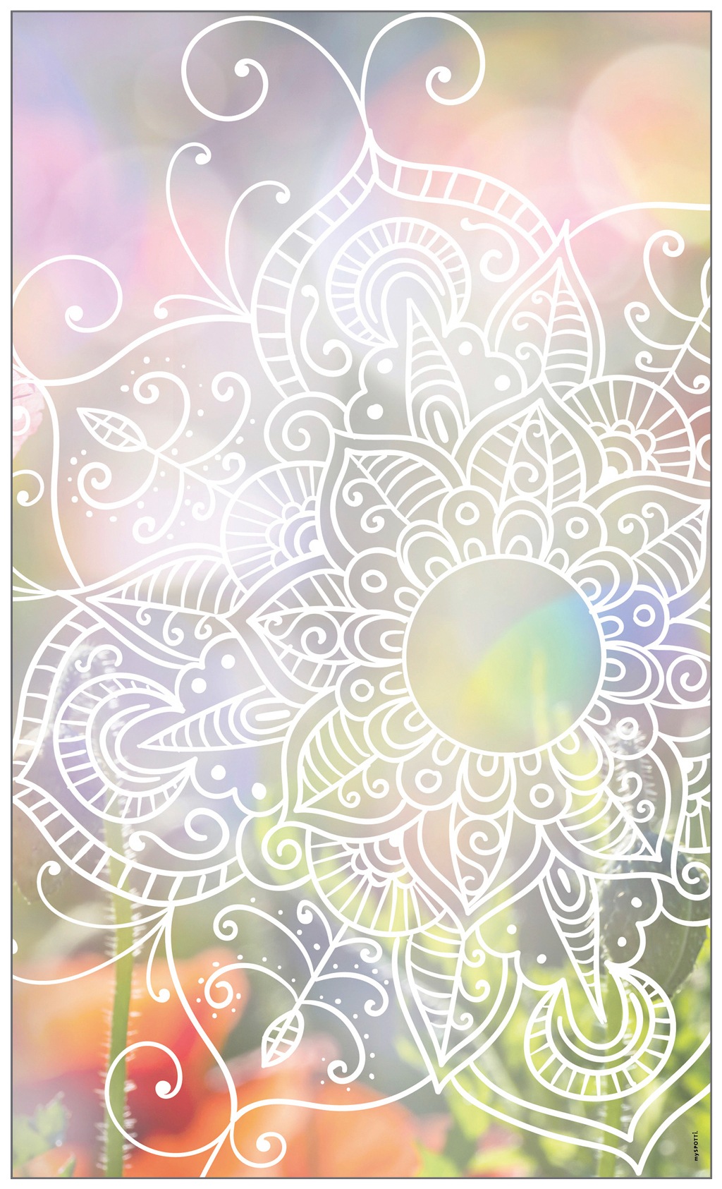 Image of MySpotti Fensterfolie »Look Zangtangel white«, halbtransparent, glattstatisch haftend, 60 x 100 cm, statisch haftend bei Ackermann Versand Schweiz