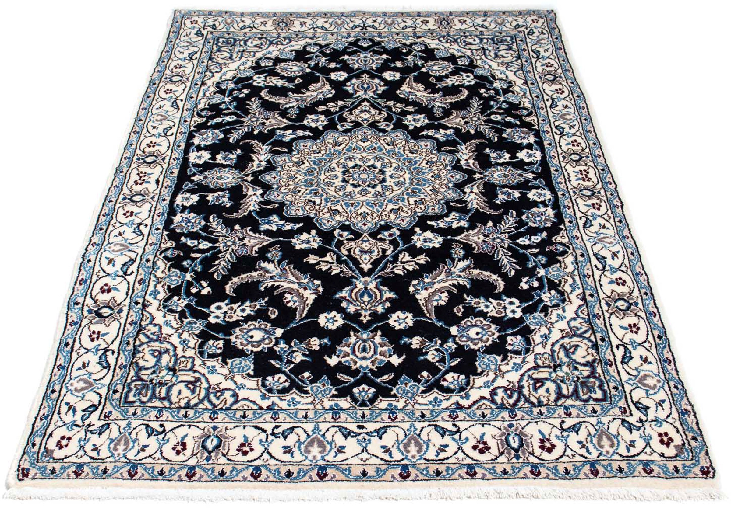 Image of morgenland Orientteppich »Perser - Nain - Royal - 174 x 106 cm - beige«, rechteckig, 10 mm Höhe, Wohnzimmer, Handgeknüpft, Einzelstück mit Zertifikat bei Ackermann Versand Schweiz