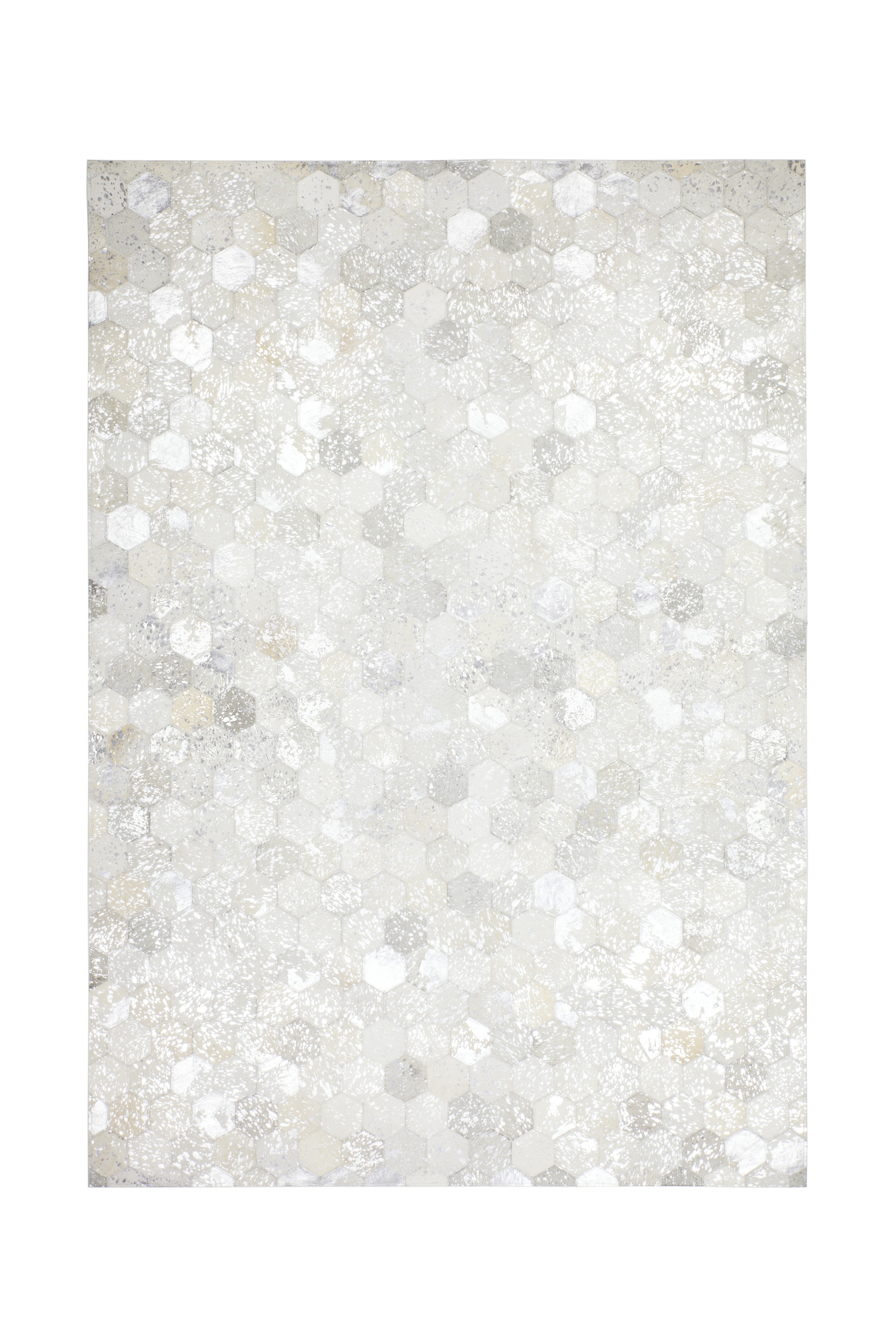Kayoom Teppich »Spark 210«, rechteckig, 8 mm Höhe, 100% Leder, Unikat, fusselarm, Allergiker & Fussbodenheizung geeignet