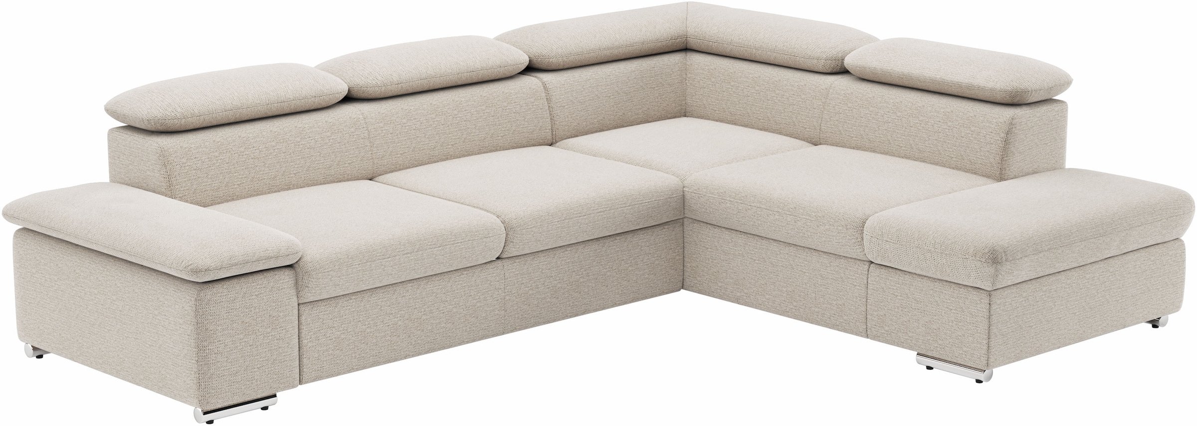 Ecksofa Valantine V, wahlweise mit Bettfunktion